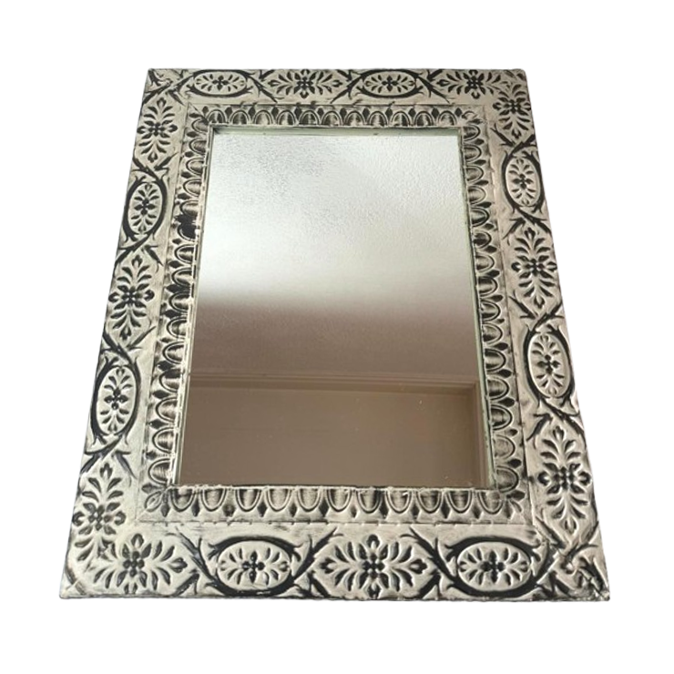Metal mirror Silver 46x56cm