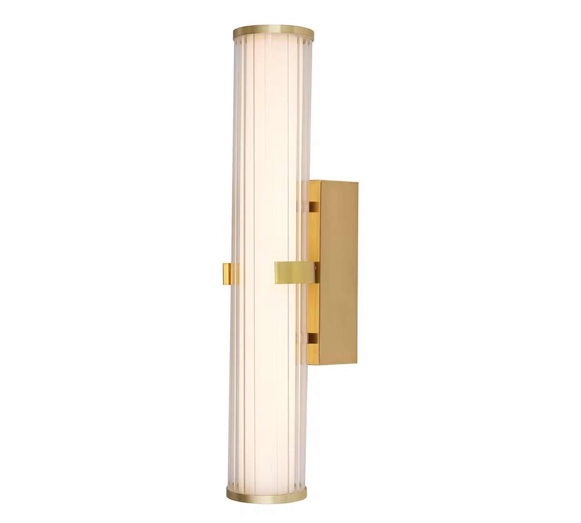LED bathroom light Steel Opal glass Gold