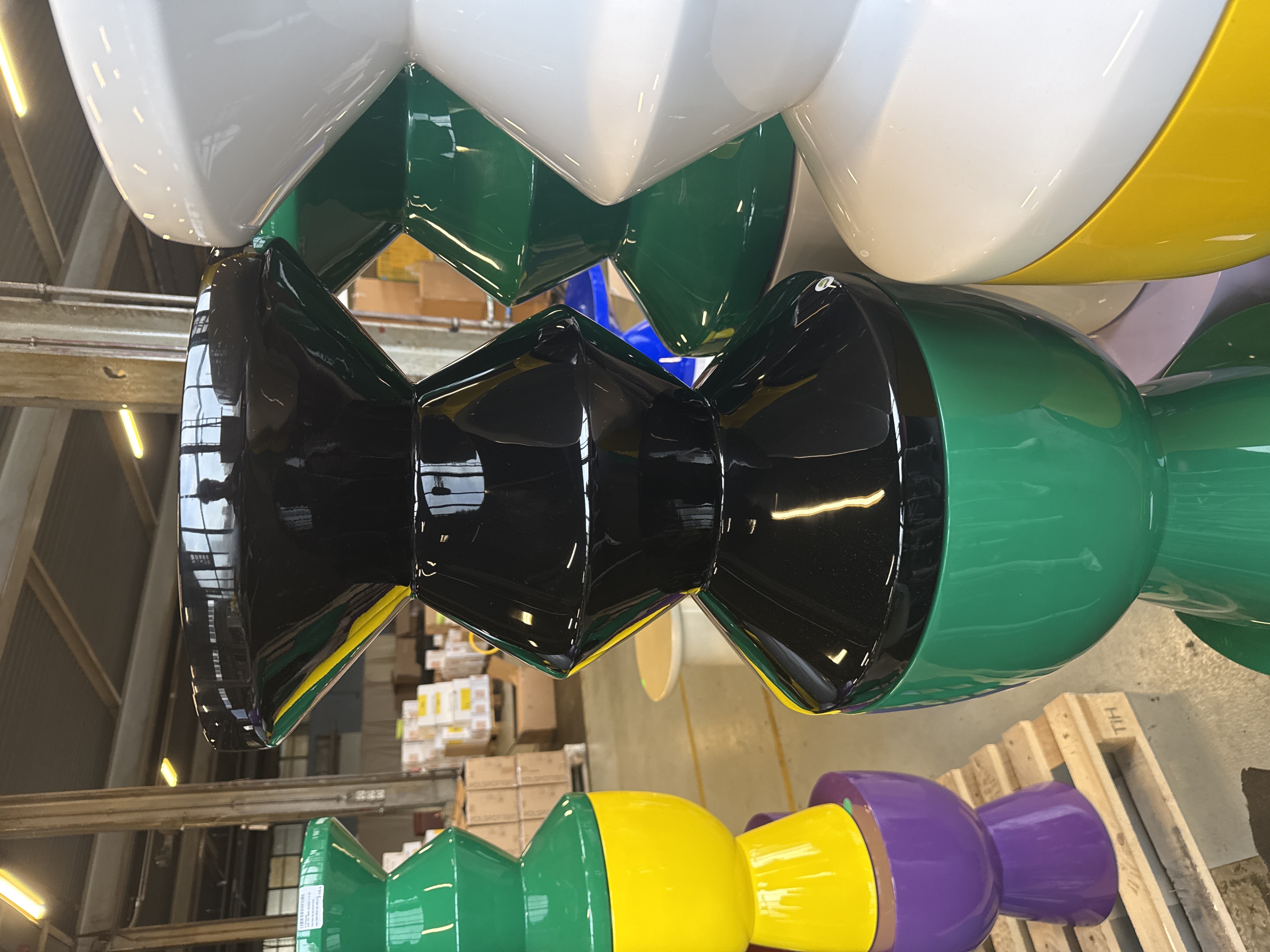 Zig Zag Hocker Schwarz 