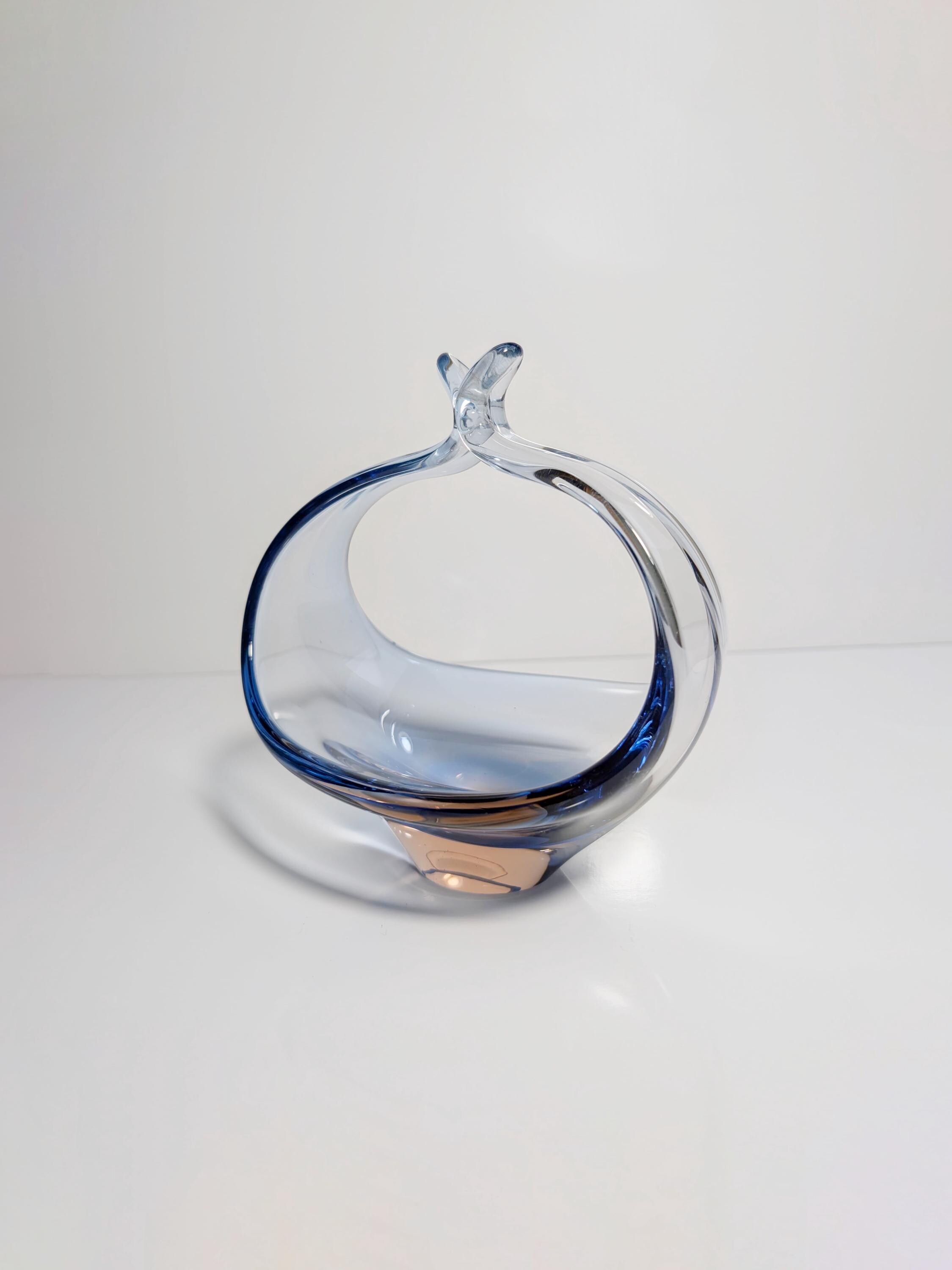 Vintage Schale Glas 1970er Jahre