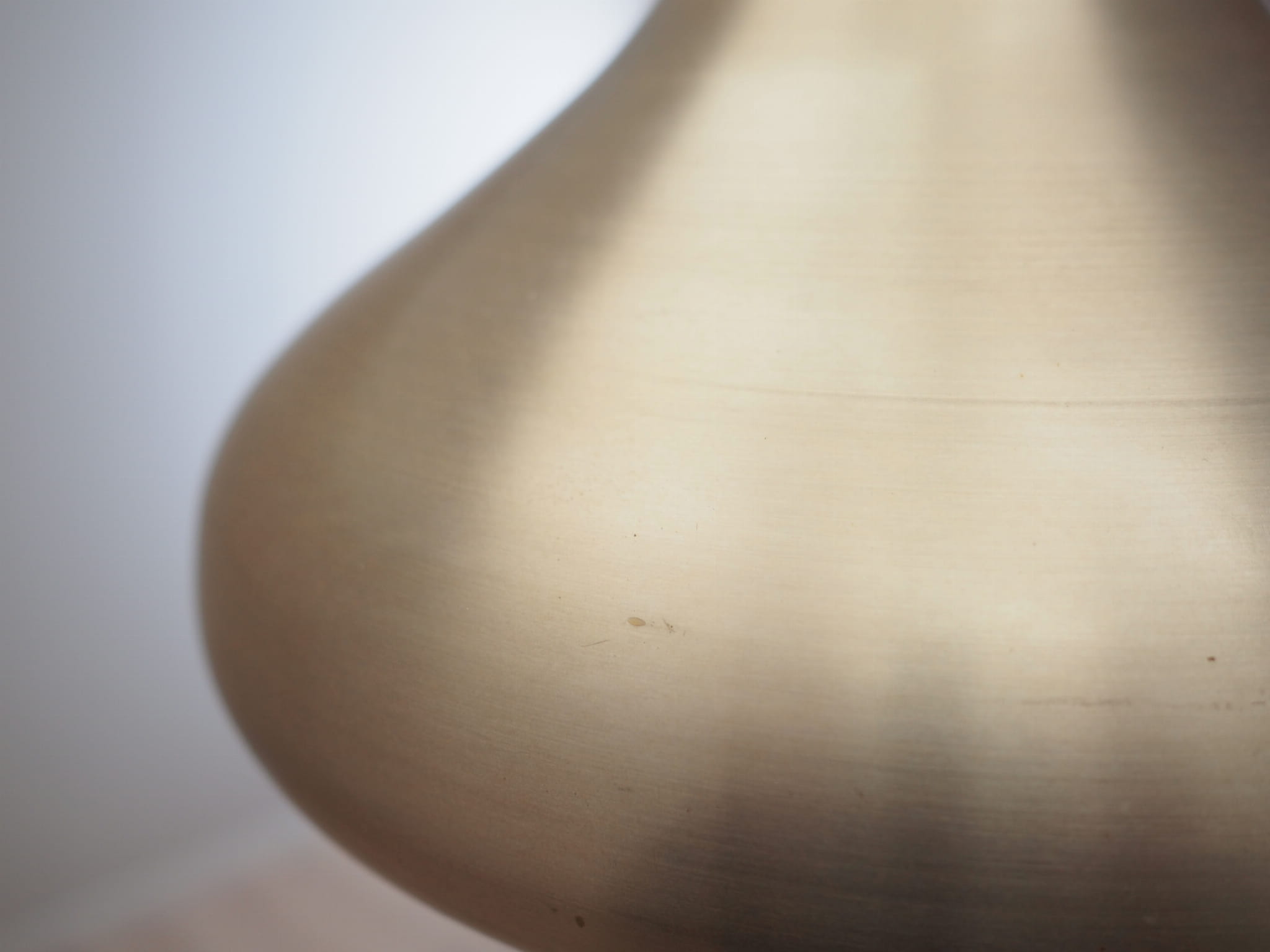 Lampada a sospensione metallo grigio anni '70
