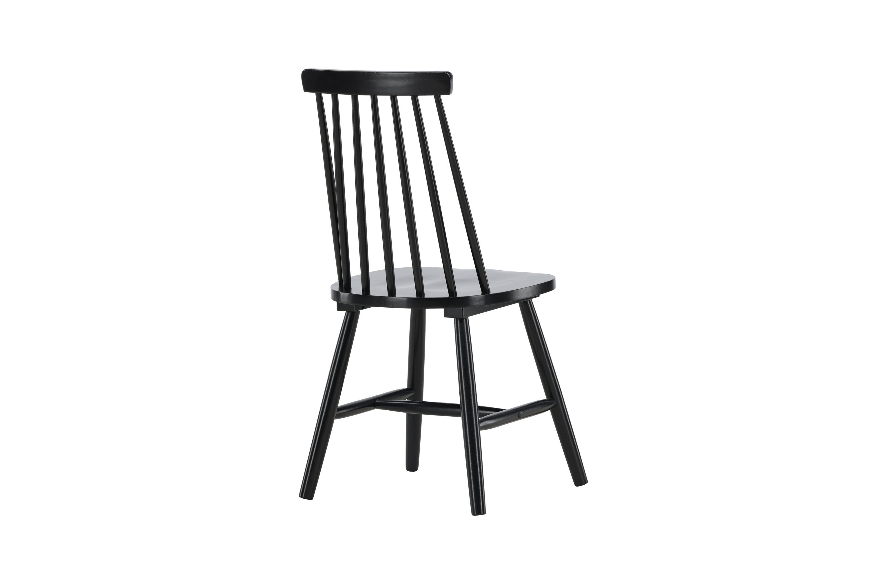 Lönneberga 2x Dining chair set Rubberwood Black