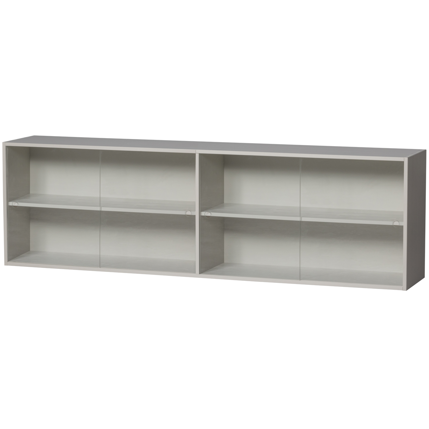 Klink Display Cabinet FSC Pine wood tempered glass sliding doors