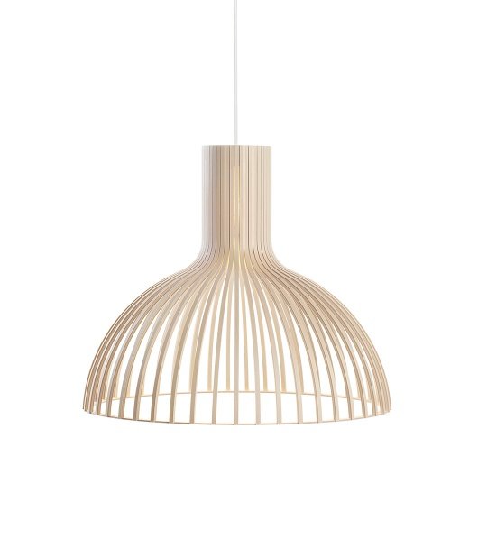 Victo 4250 Pendelleuchte Holz Textil Braun