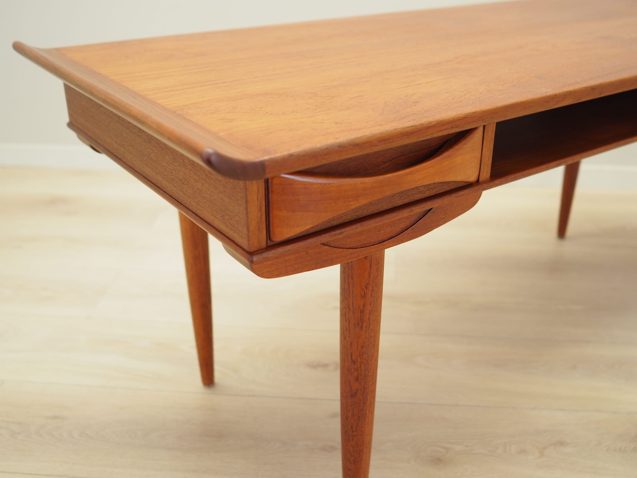 Vintage Coffee Table Teak Brown 1970s