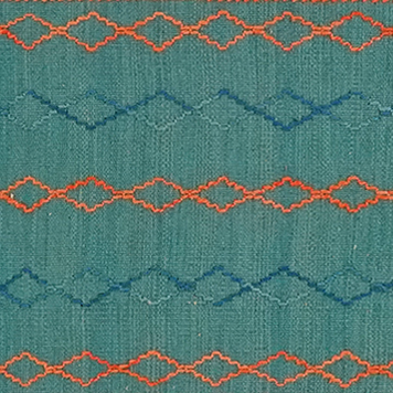 Kilim Gashgai Teppich Wolle Blau