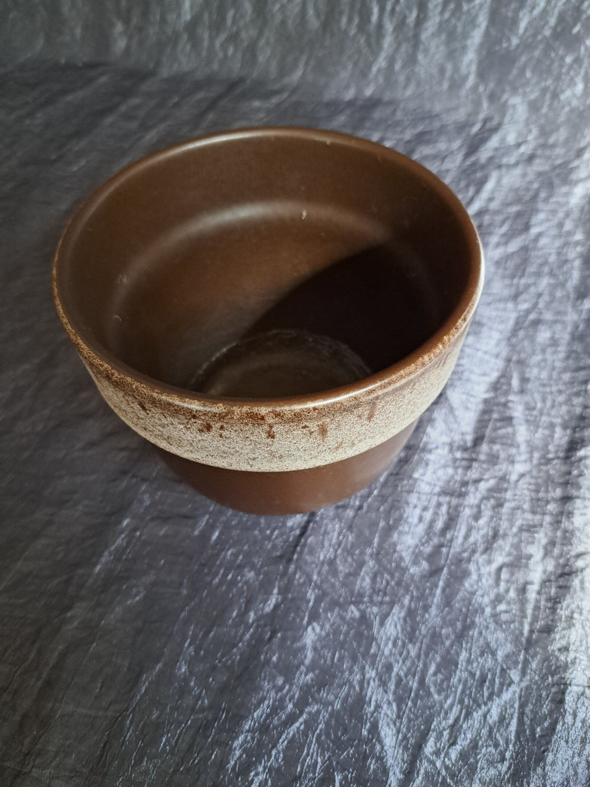 Vintage Übertopf Braun