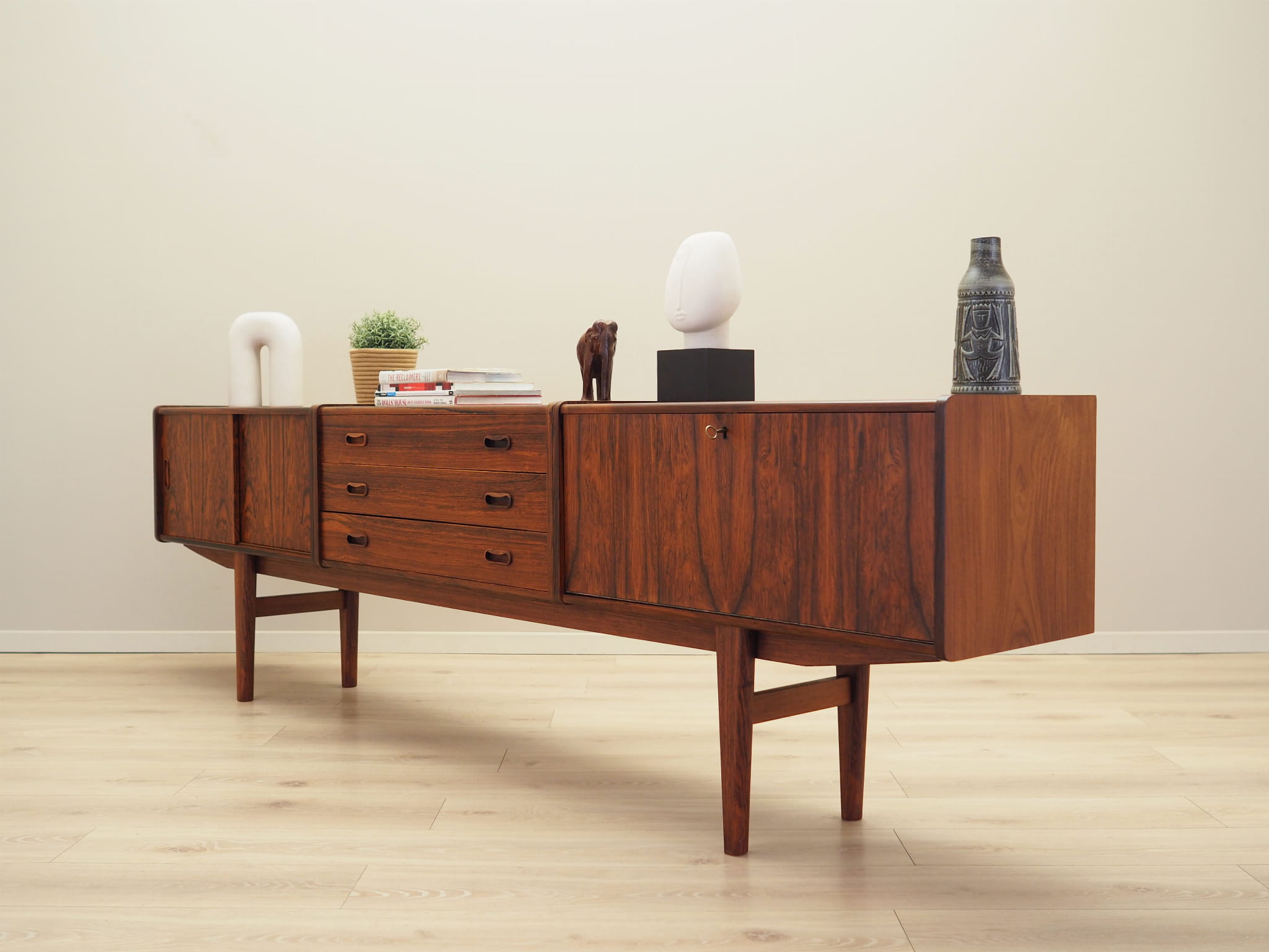 Vintage Sideboard Palisanderholz Braun 1970er Jahre