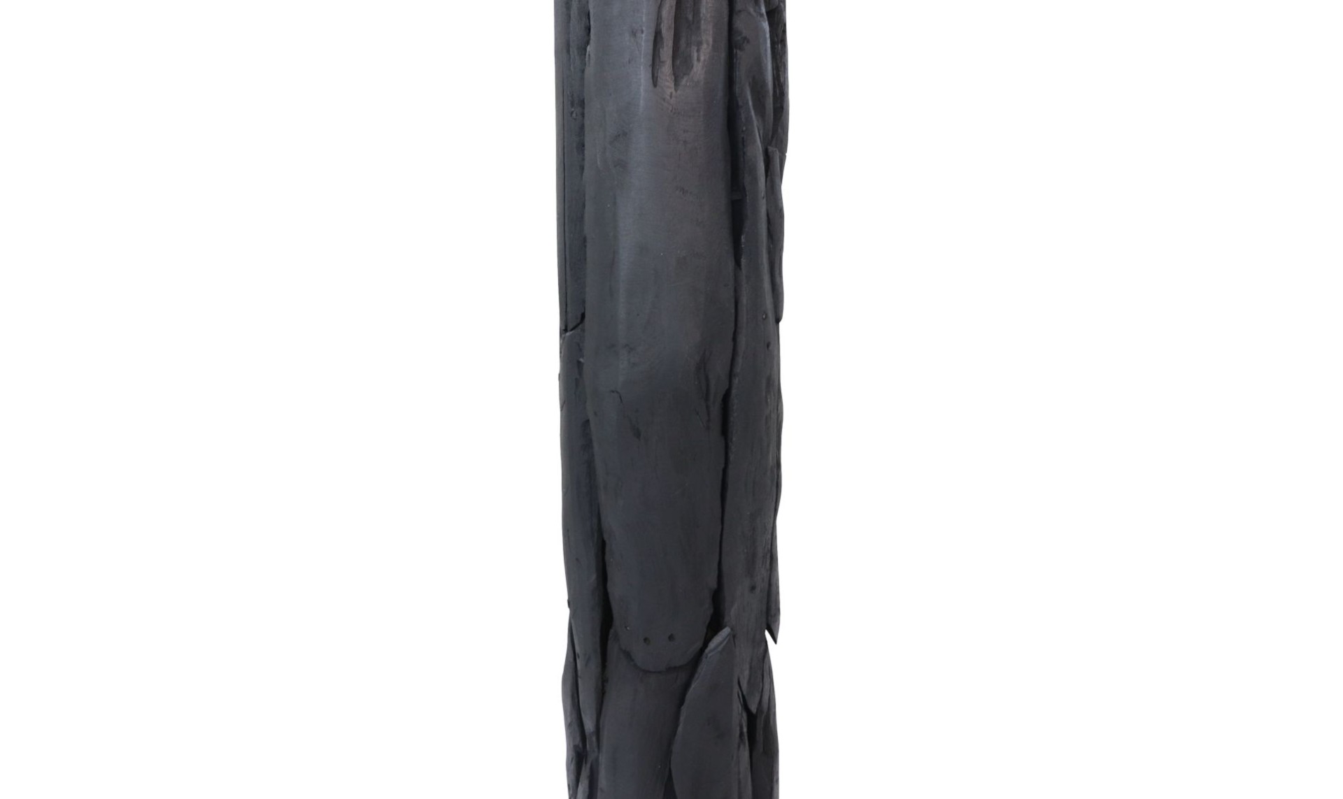 Stehlampe Teakholz Schwarz