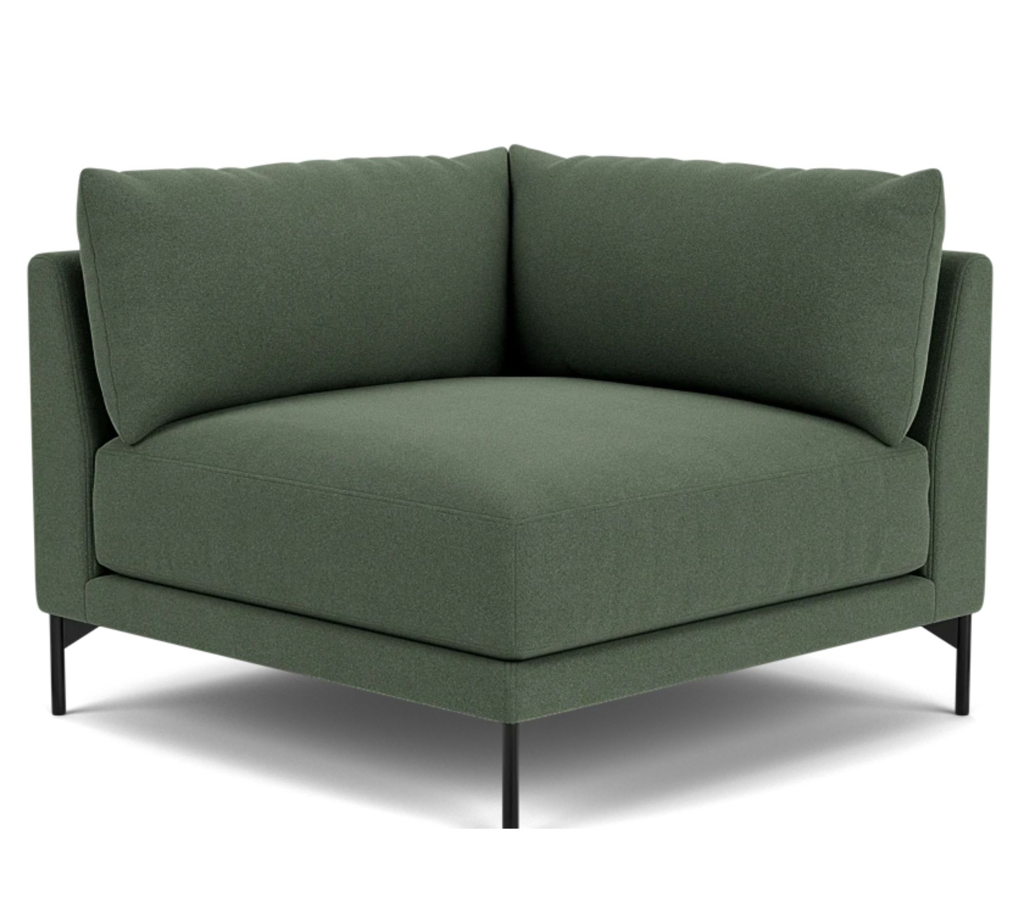 Vincent Modulo angolare 1 posto destro Cura Dark Green