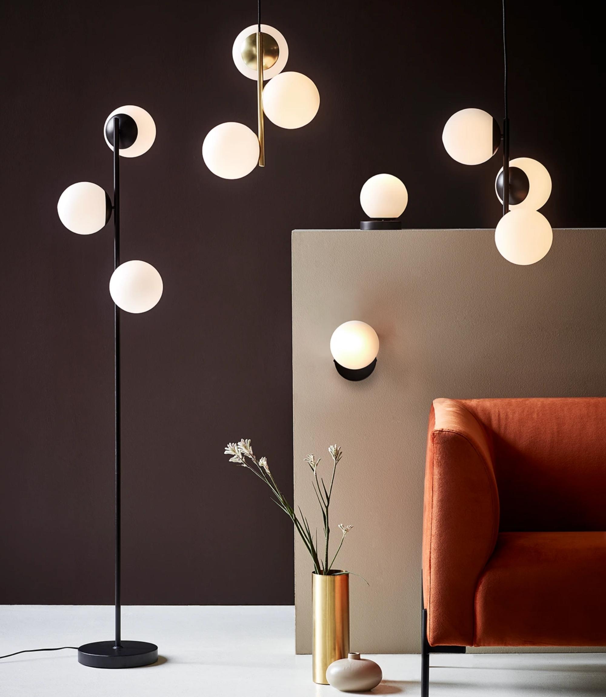Qazqa Athens Stehlampe, Schwarz, 5-flammig Mit Opalgläsern, 160cm Höhe, Für G9 LED/Halogen (max. 5x28W), Dimmbar, Modernes Design Für Wohnzimmer & Schlafzimmer