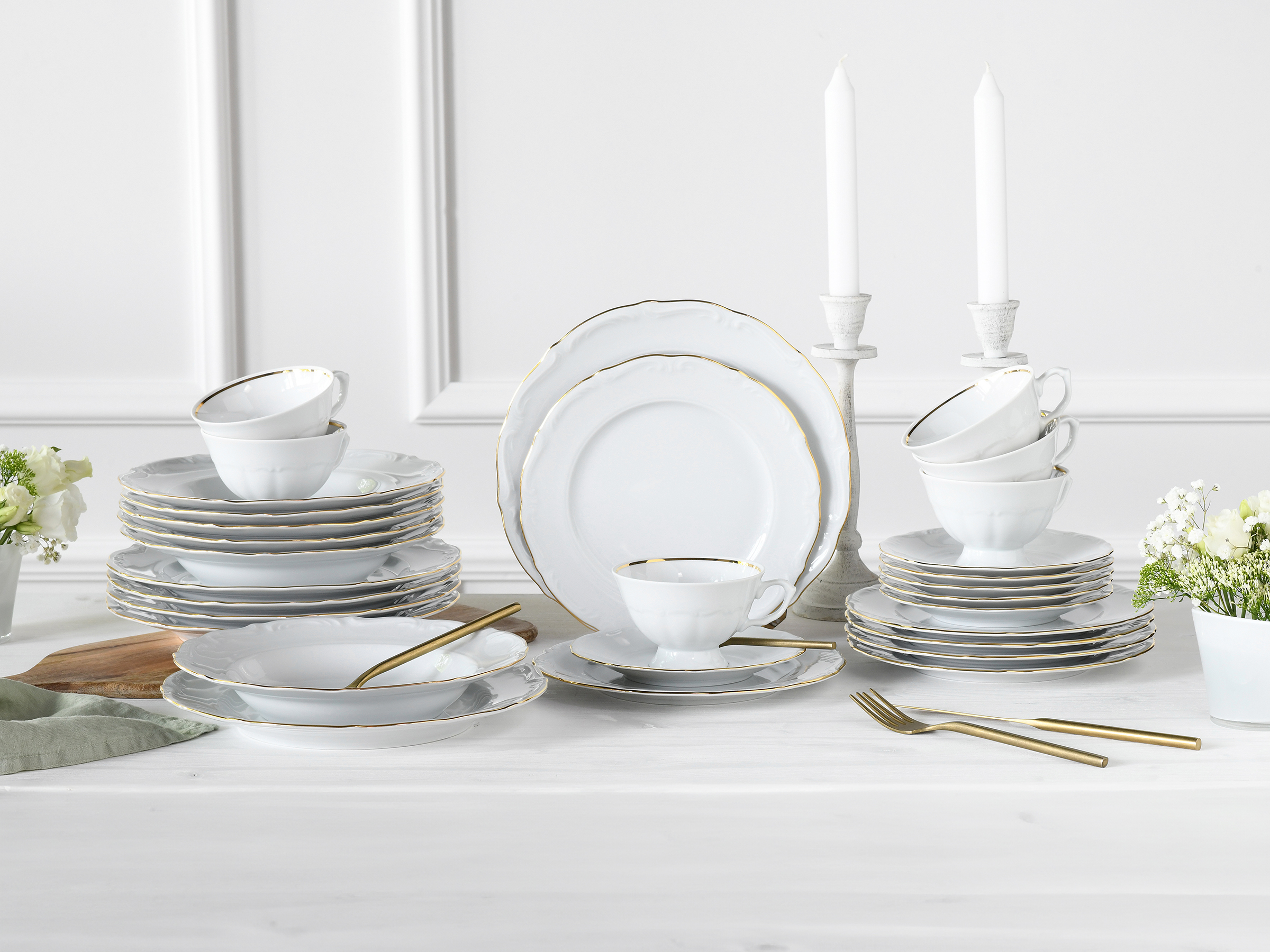 Maria Theresia Kombiservice Porzellan Gold