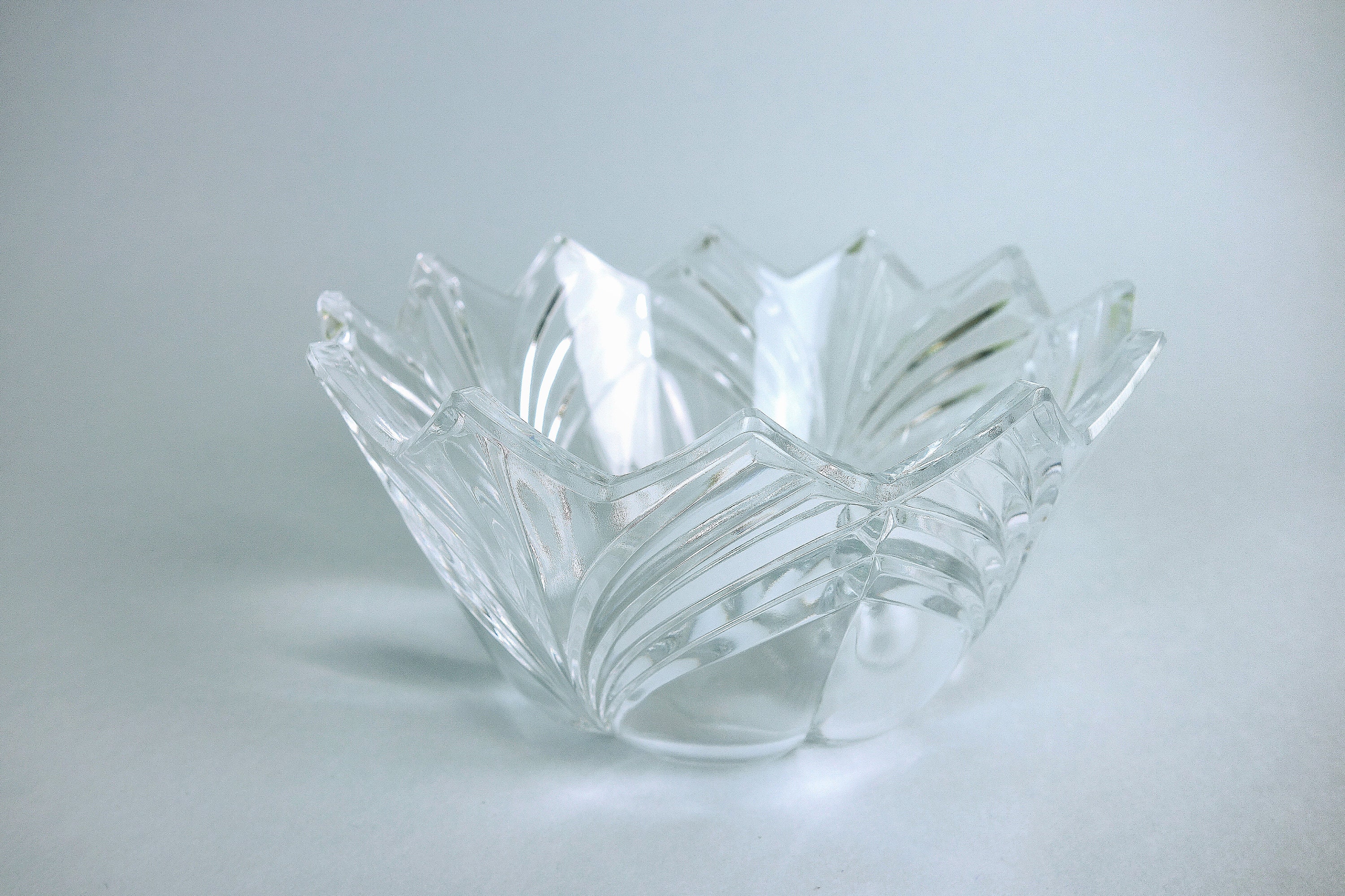 Vintage Bonbonniere Kristall Glas 1980er Jahre