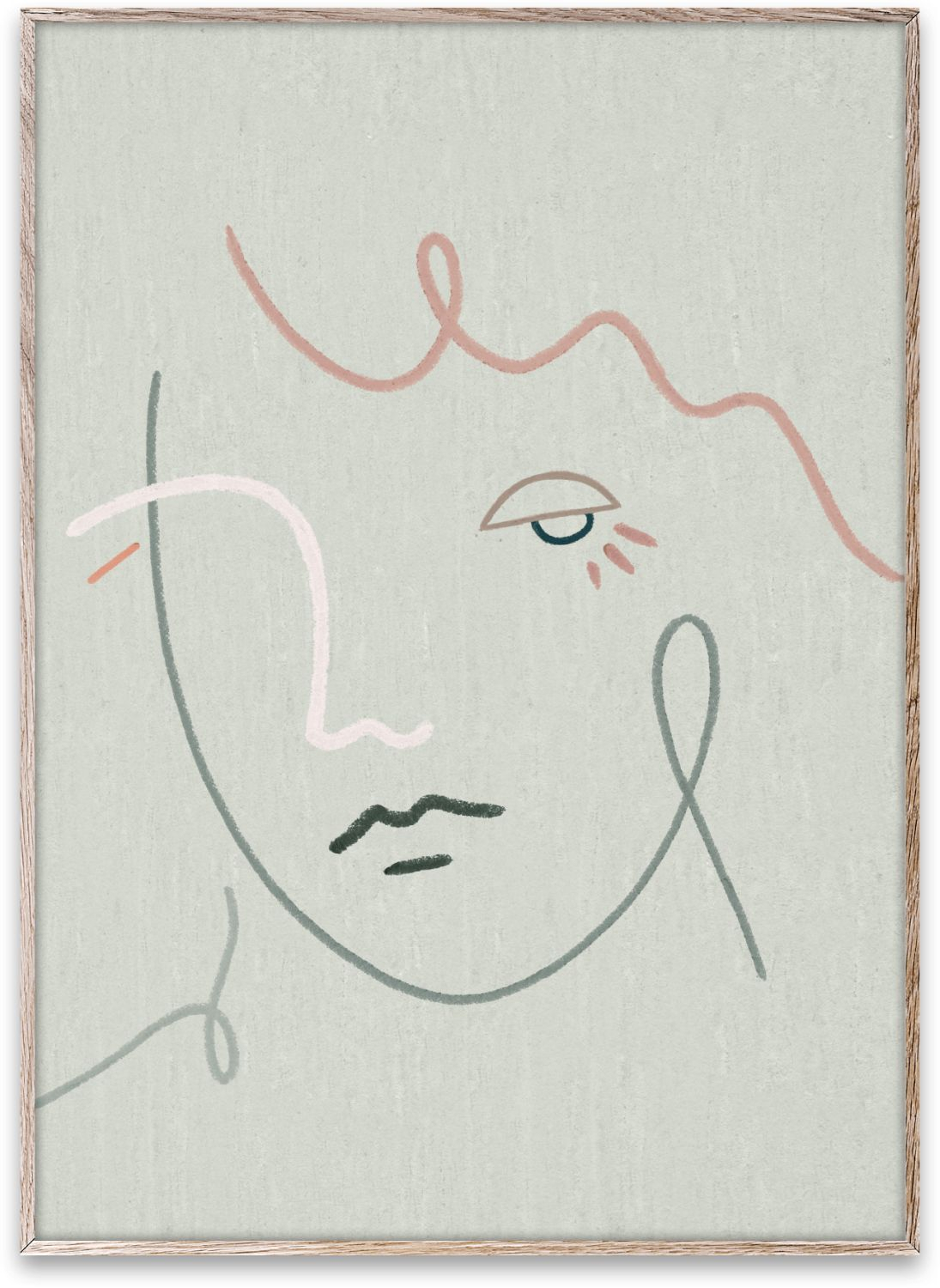 Gertrude Kunstdruck Papier Mehrfarbig ohne Rahmen