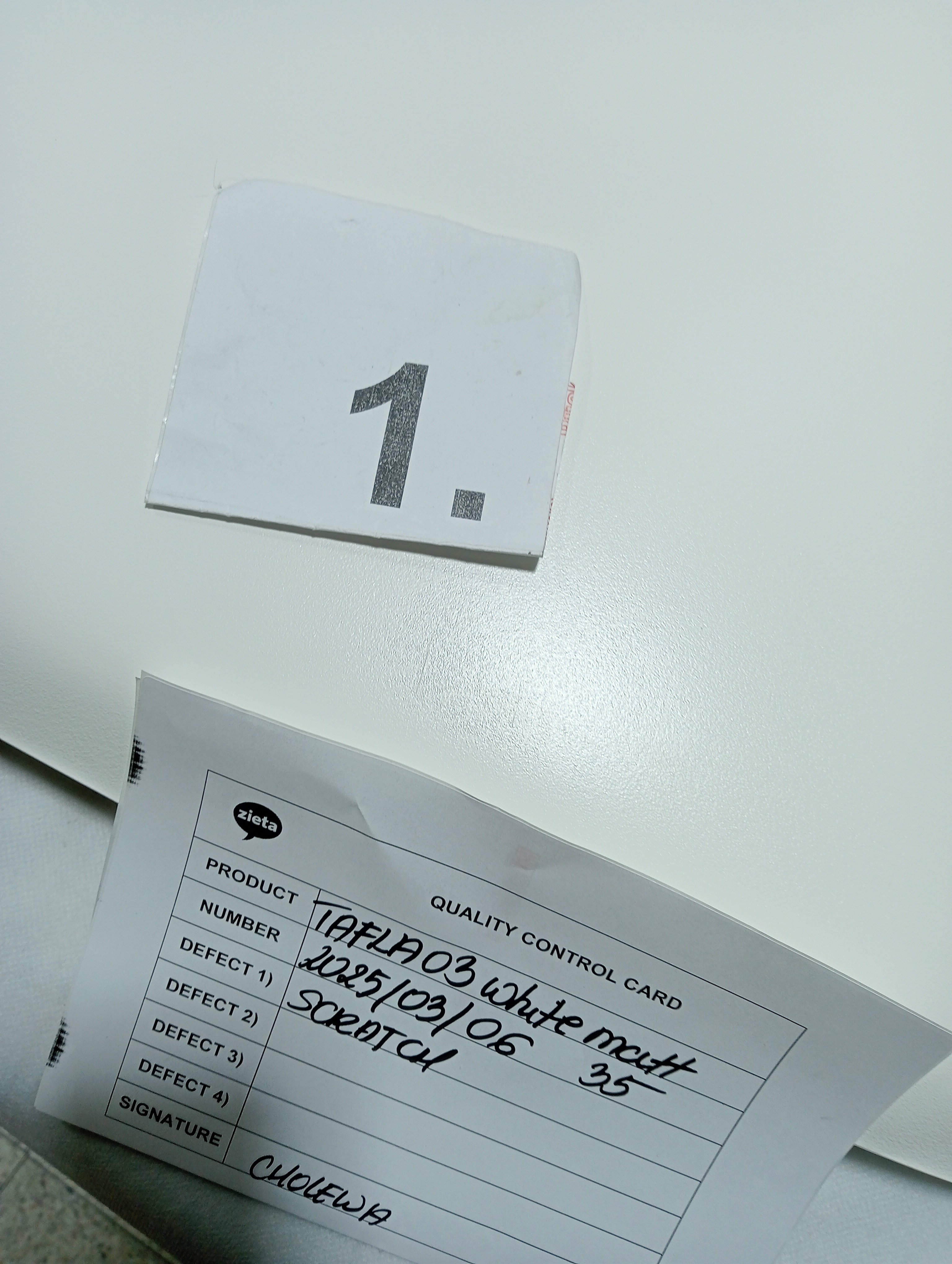 Tafla Spiegel O3 Edelstahl Candy Weiß Matt