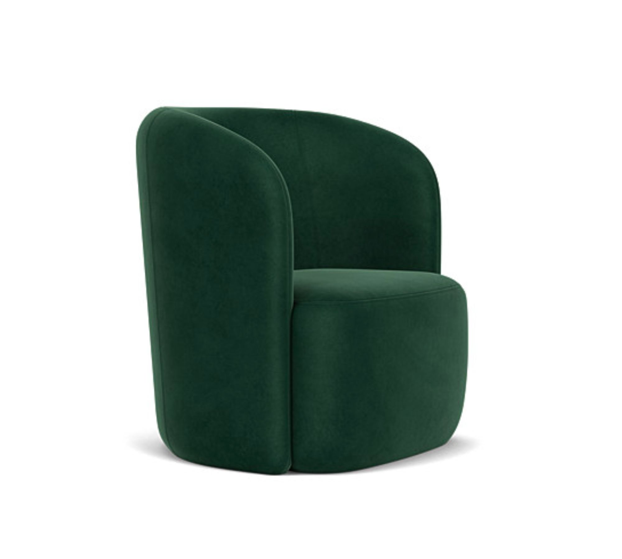 Blair Dreh-Sessel Velour Lux Dark Green