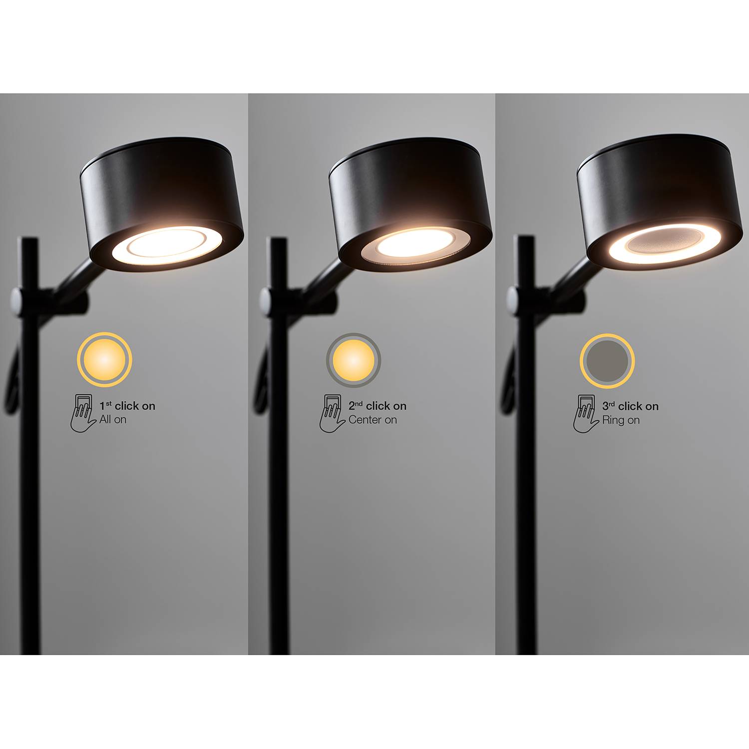 LED-Wandleuchte Clyde Stahl / Kunststoff 1-flammig