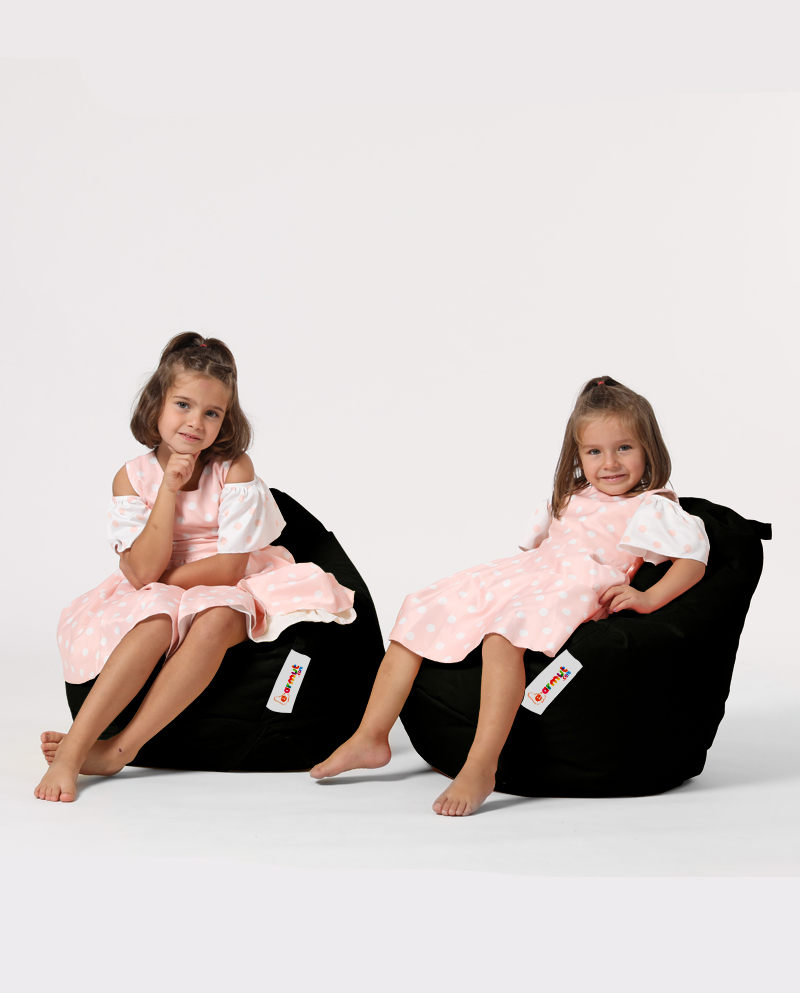Kids Garden Beanbag Black