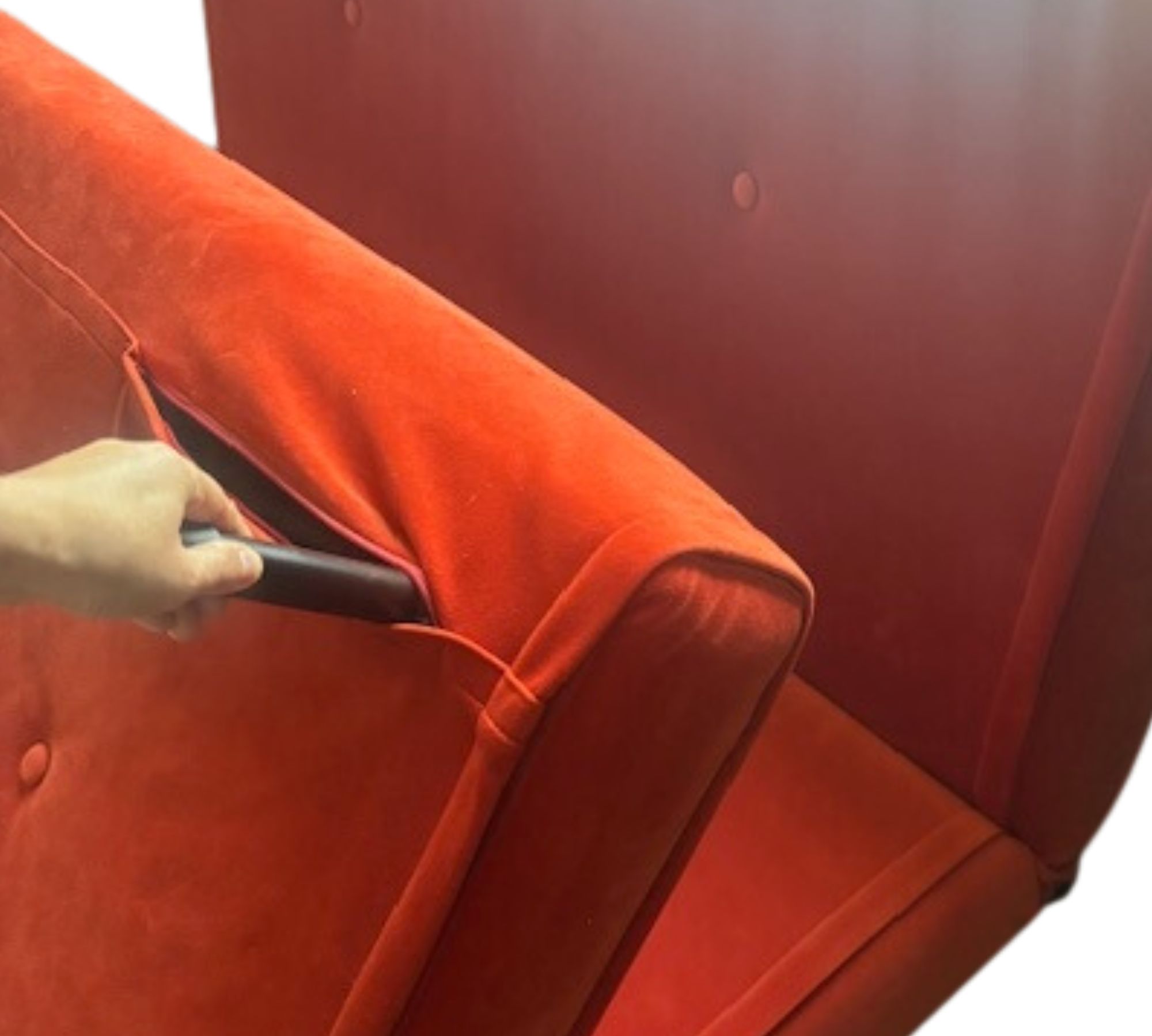 Haru Schlafsofa Samt Orange