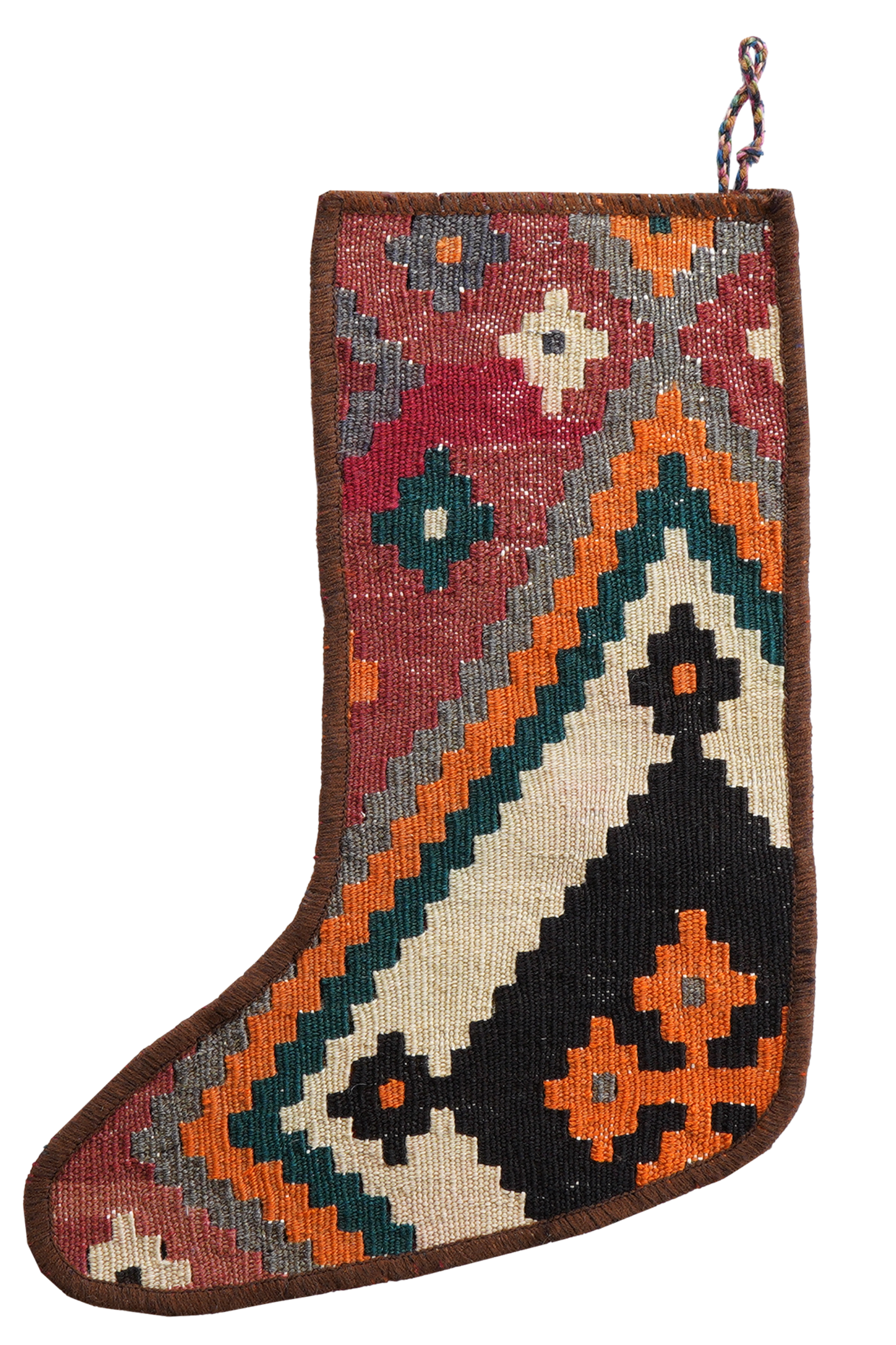 Calza di Natale Lana Multicolore 41x56cm