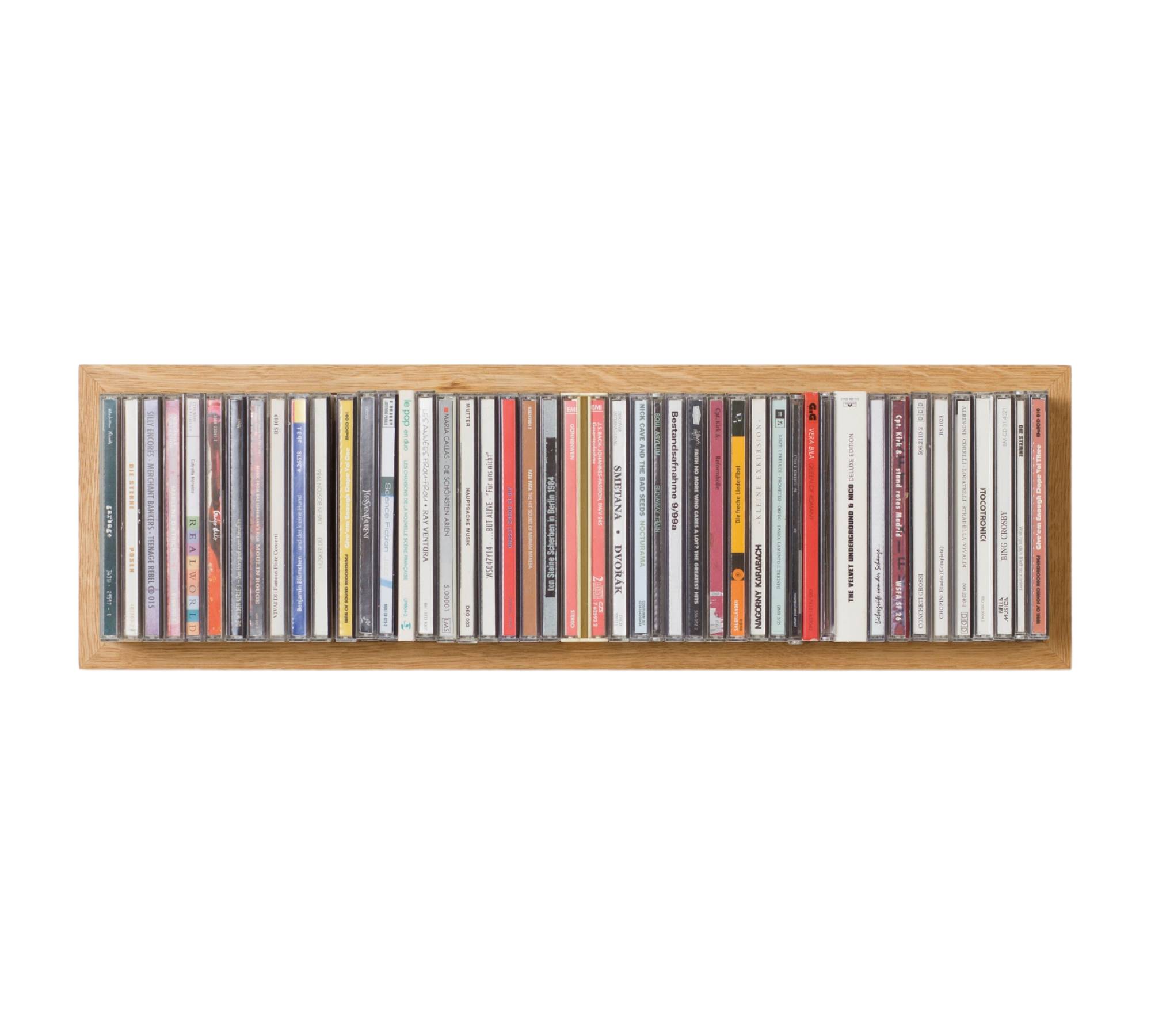 CD-Regal mit Eichenrahmen b-cd2 Sehr Dunkel