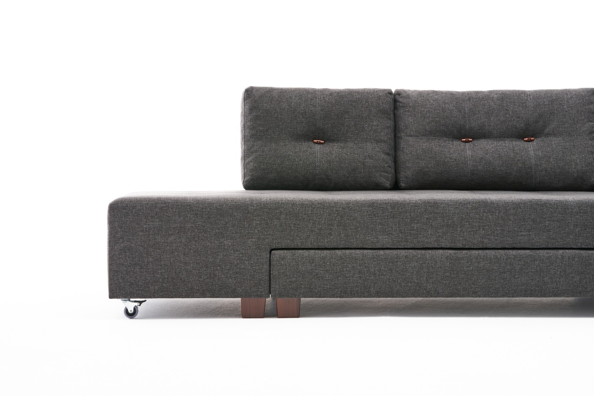 Manama Corner Sofa Bed Left - Anthracite