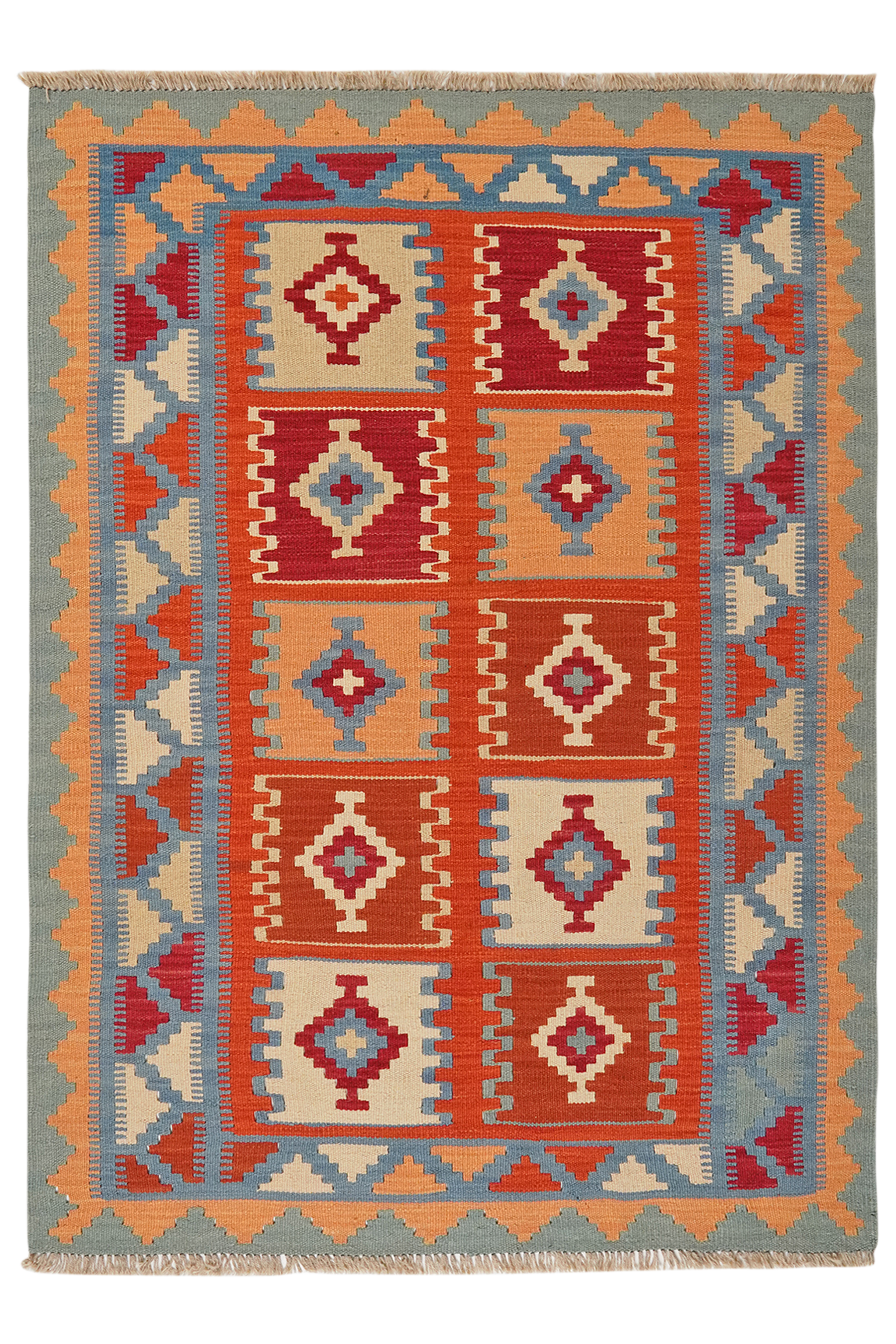 Kilim Gashgai Teppich Mehrfarbig