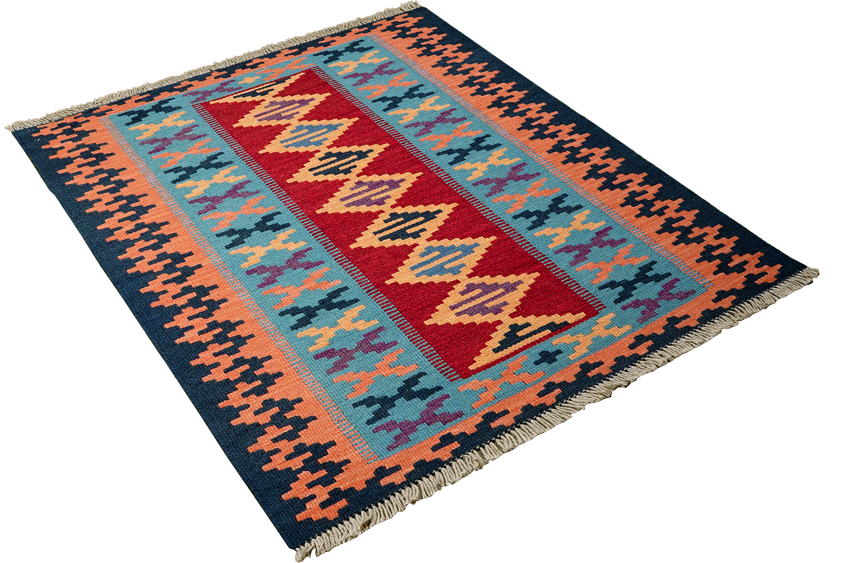 Kilim Gashgai Teppich Mehrfarbig
