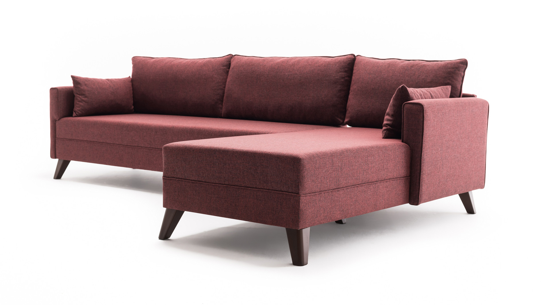 Bella Sofa Récamiere Rechts Rot