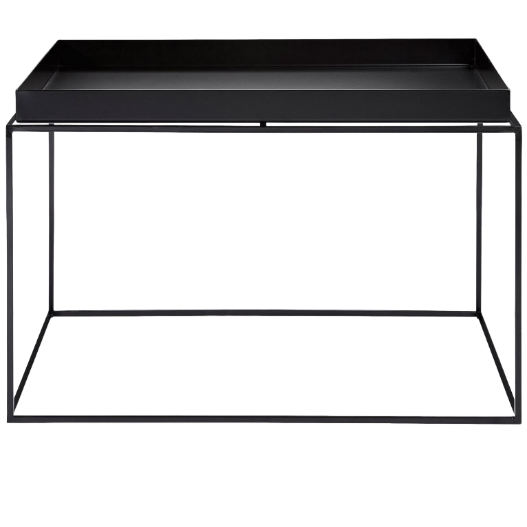 Slit coffee table black