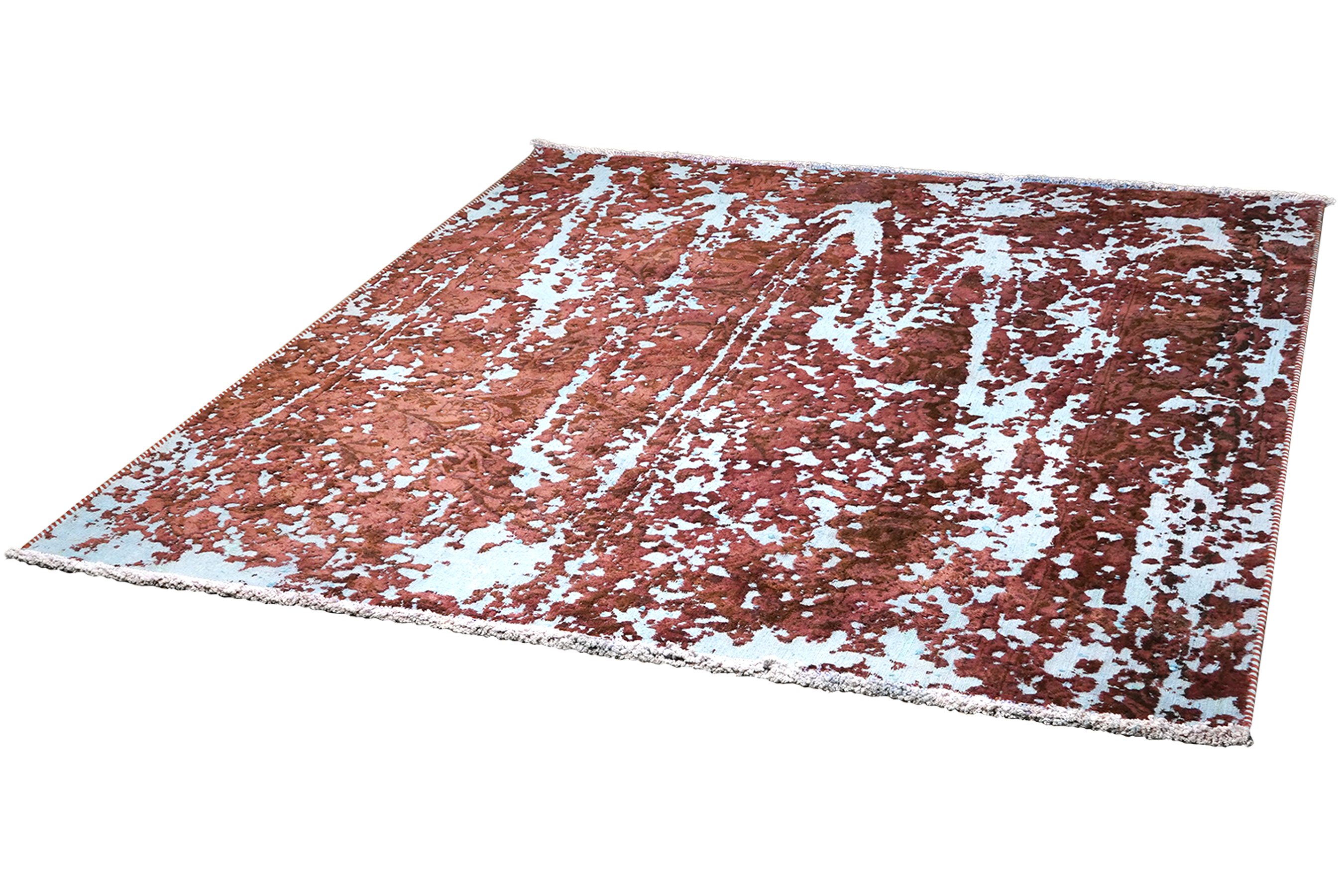 Vintage rug wool multicolored