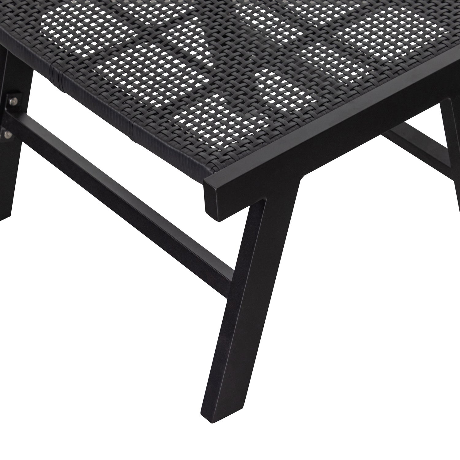 Puk Garten Hocker Aluminium Schwarz
