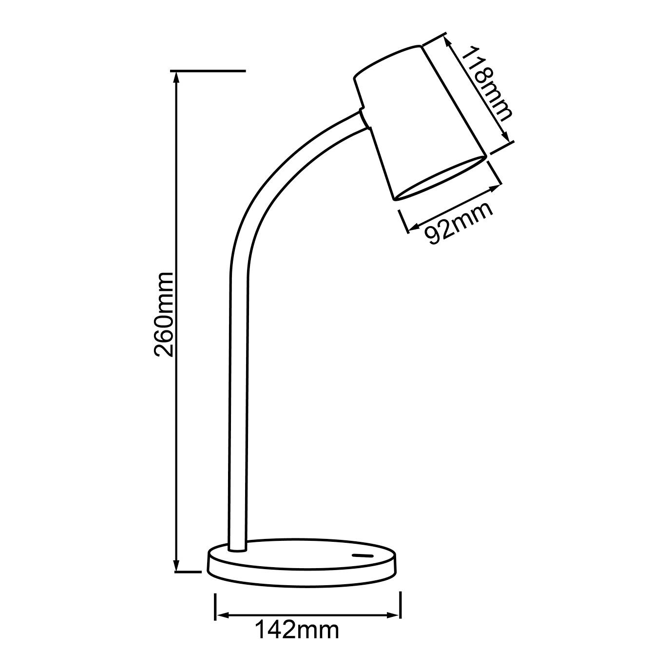 LED-Tischleuchte Illa Acrylglas
