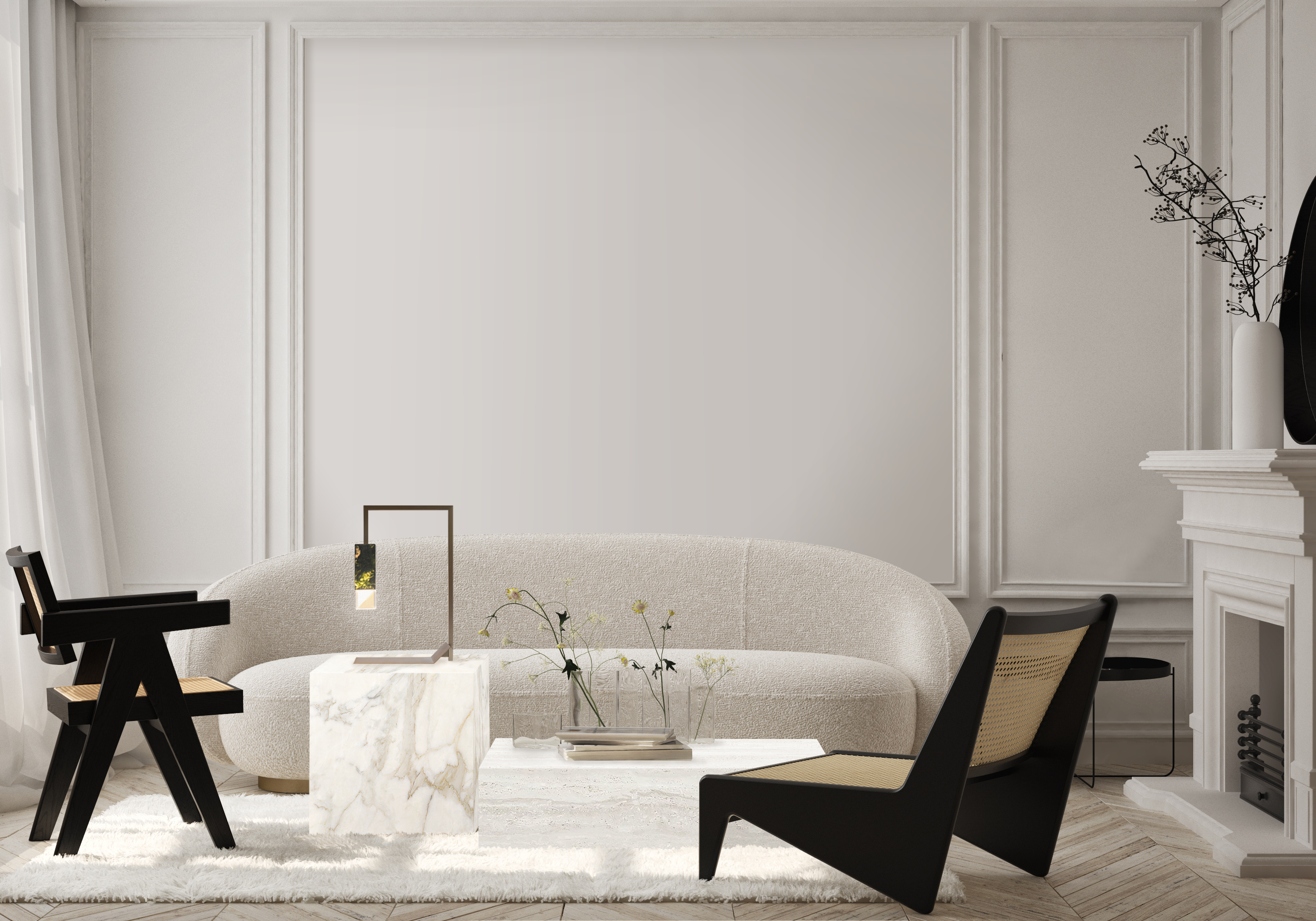 Coffee table Low Travertine Cream