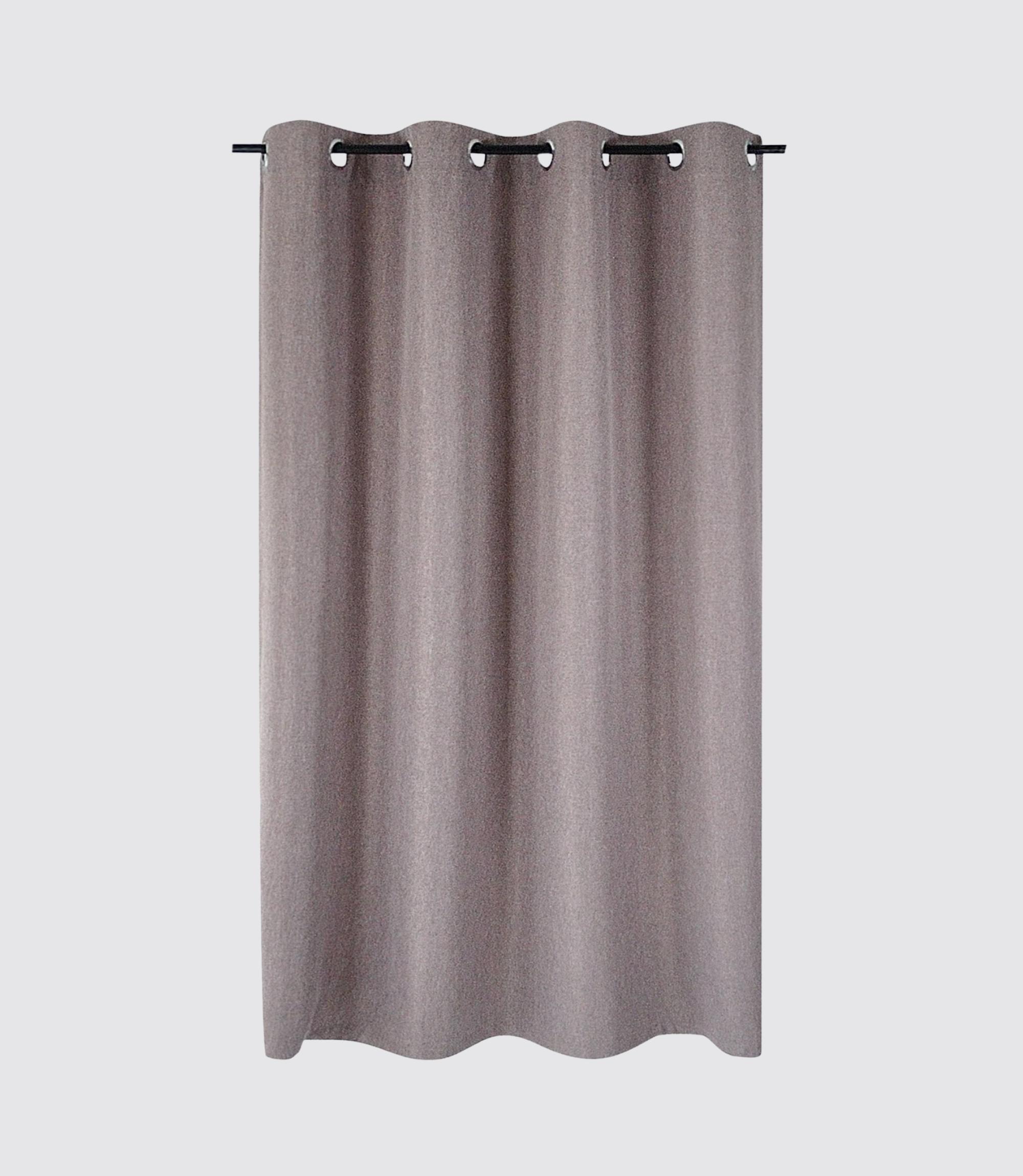 Ösenschal Polyester Braun