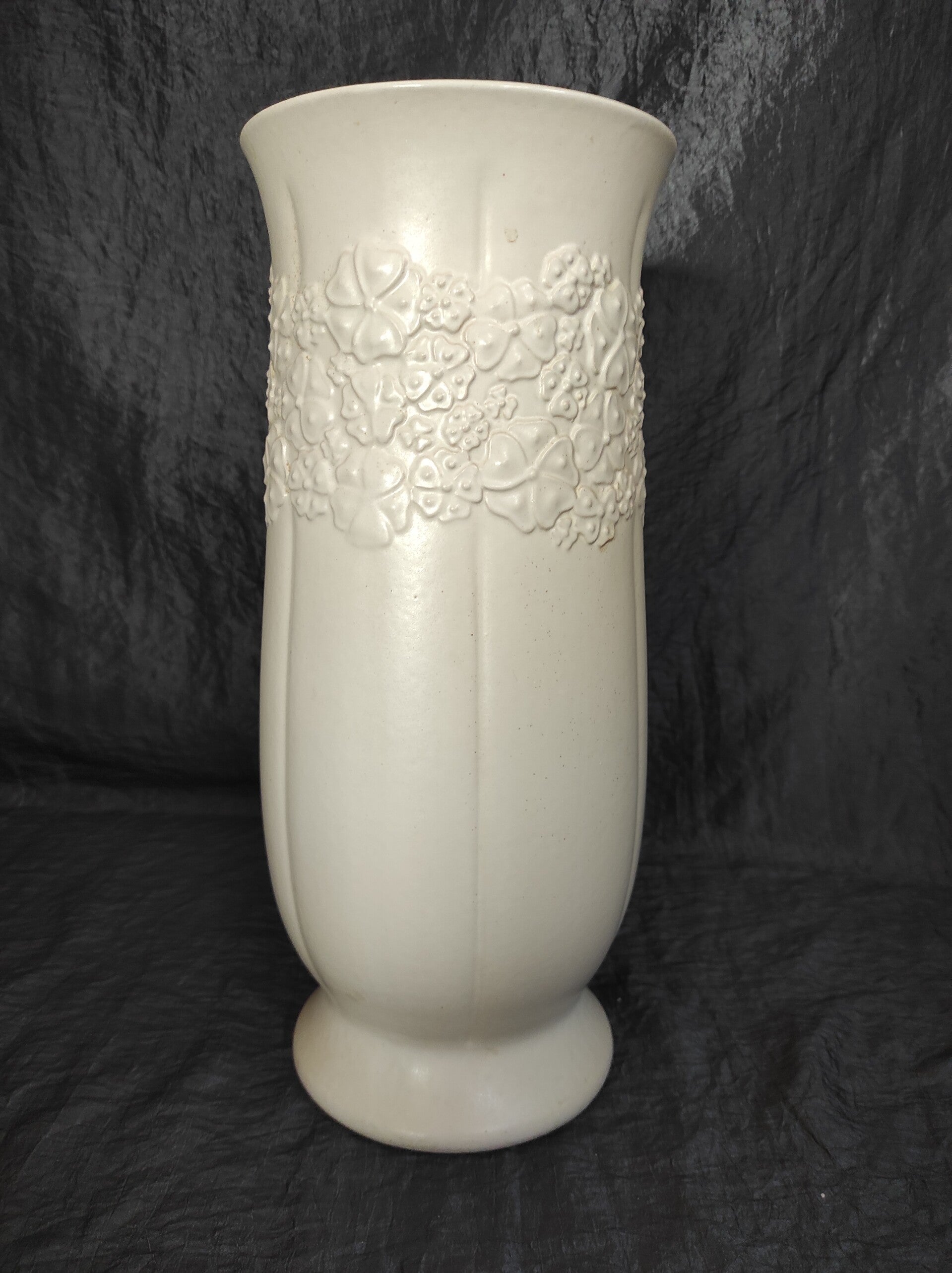 Vintage Vase Keramik Weiß