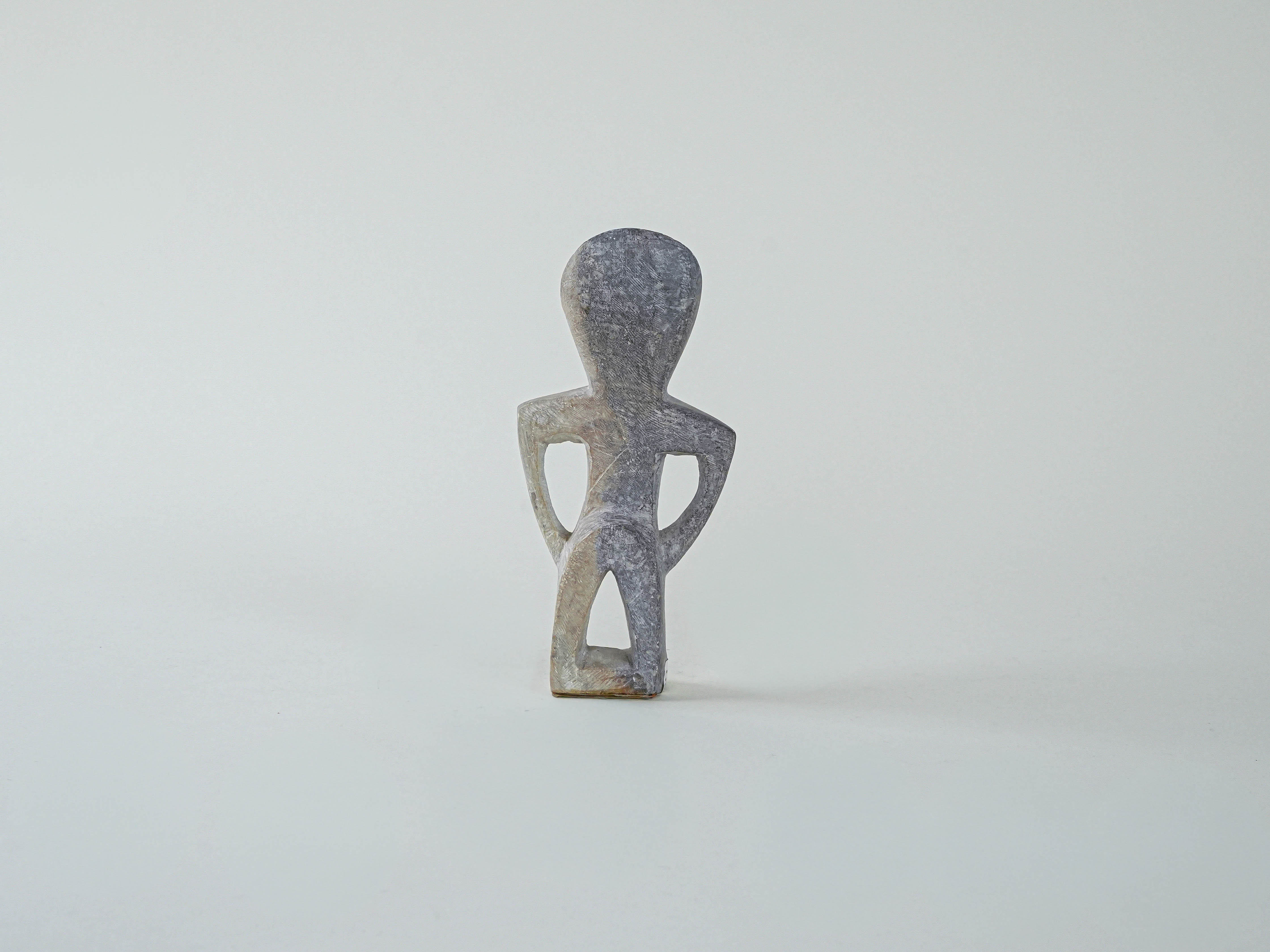 Steintotem-Figur Grau 1970er Jahre