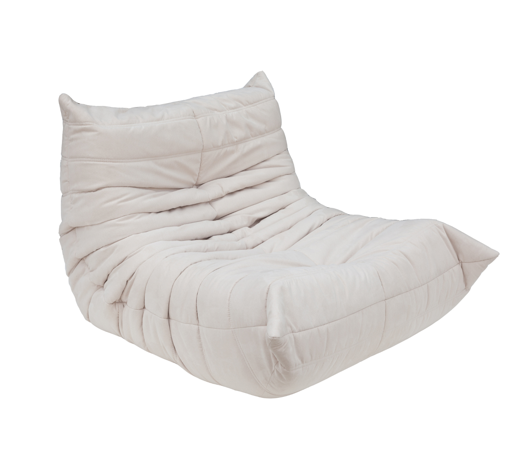 Togo Set Lounge 5 pezzi Tessuto Bianco sporco