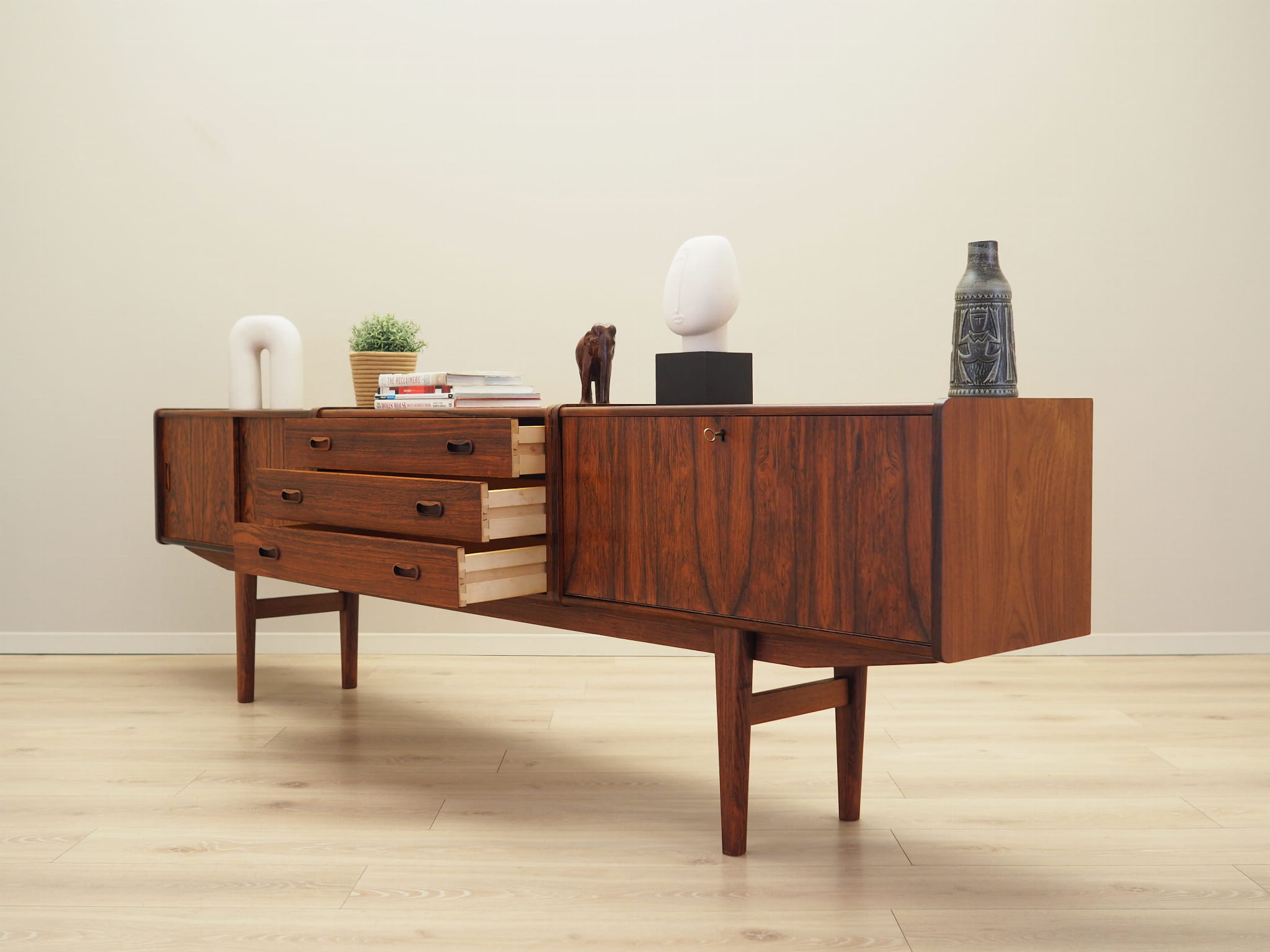 Vintage Sideboard Palisanderholz Braun 1970er Jahre