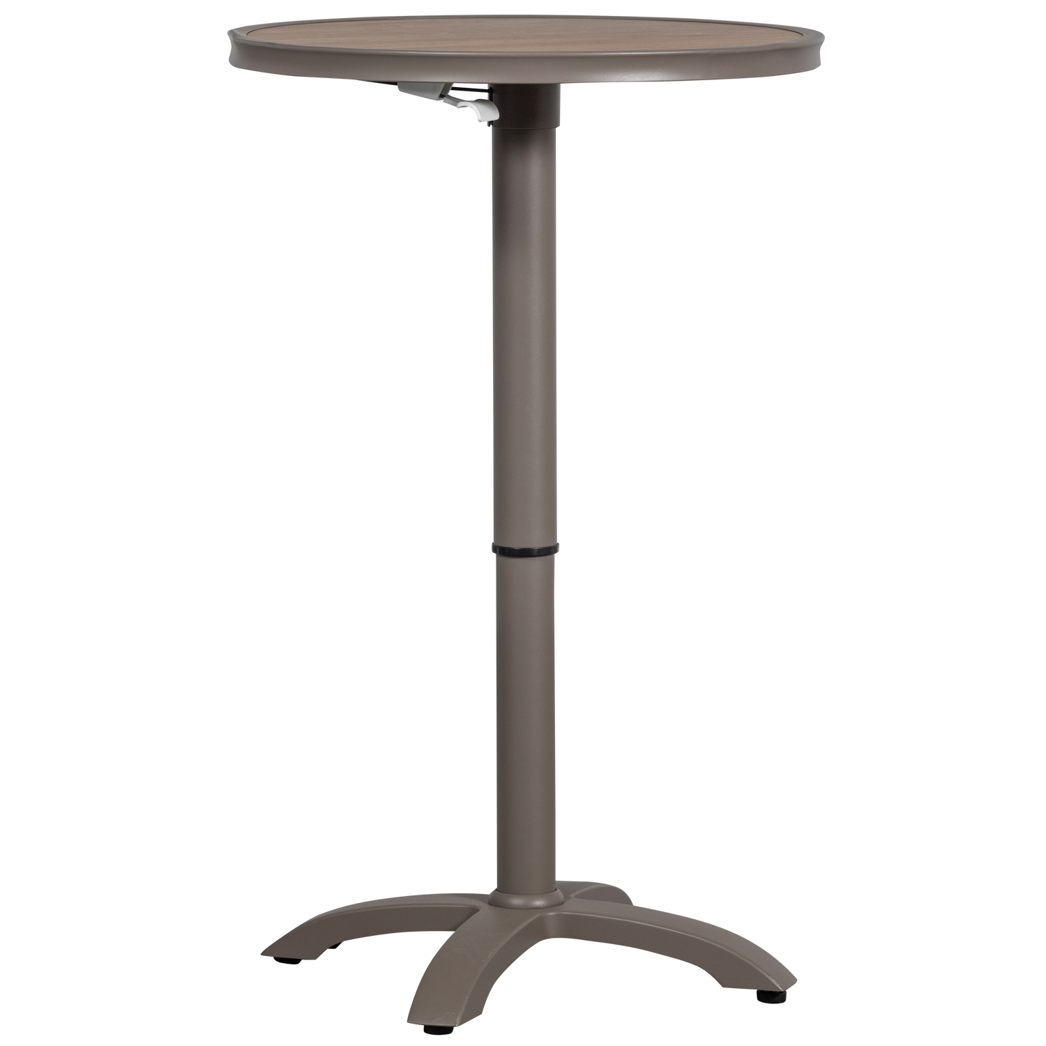 Jeppe Stehtisch Höhenverstellbar Aluminium Braun