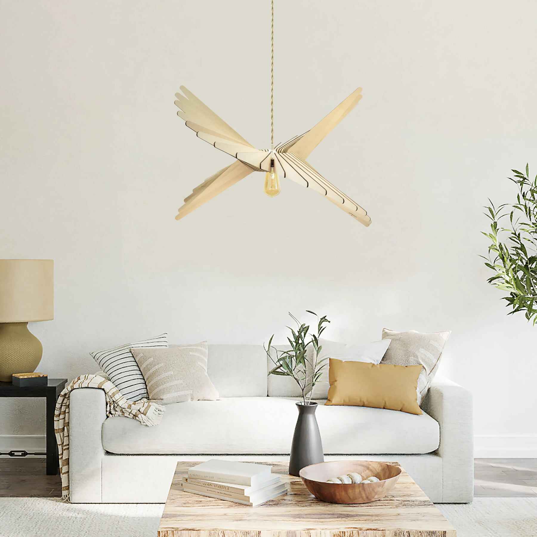 Albatros Pendant Lamp Wood 100cm