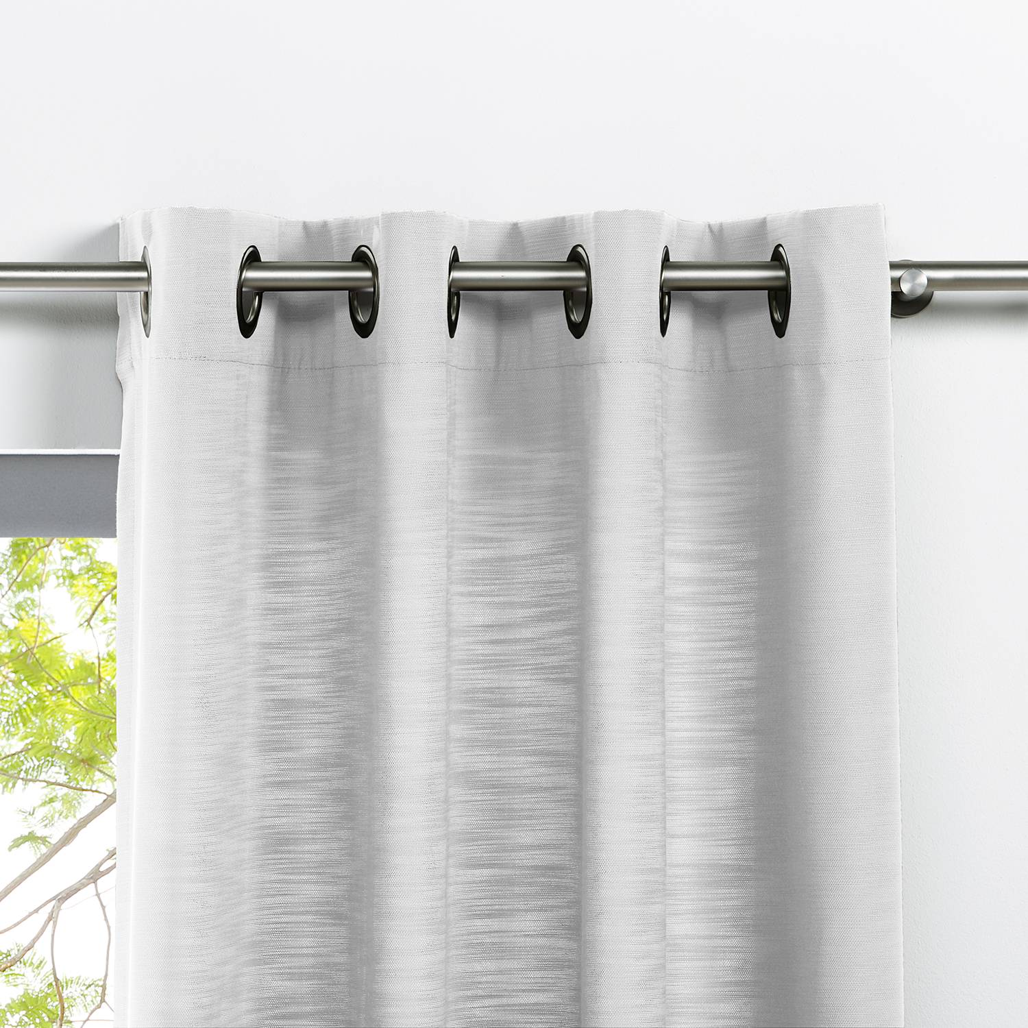 Ösenschal Balance Polyester Weiß 135 x 245 cm