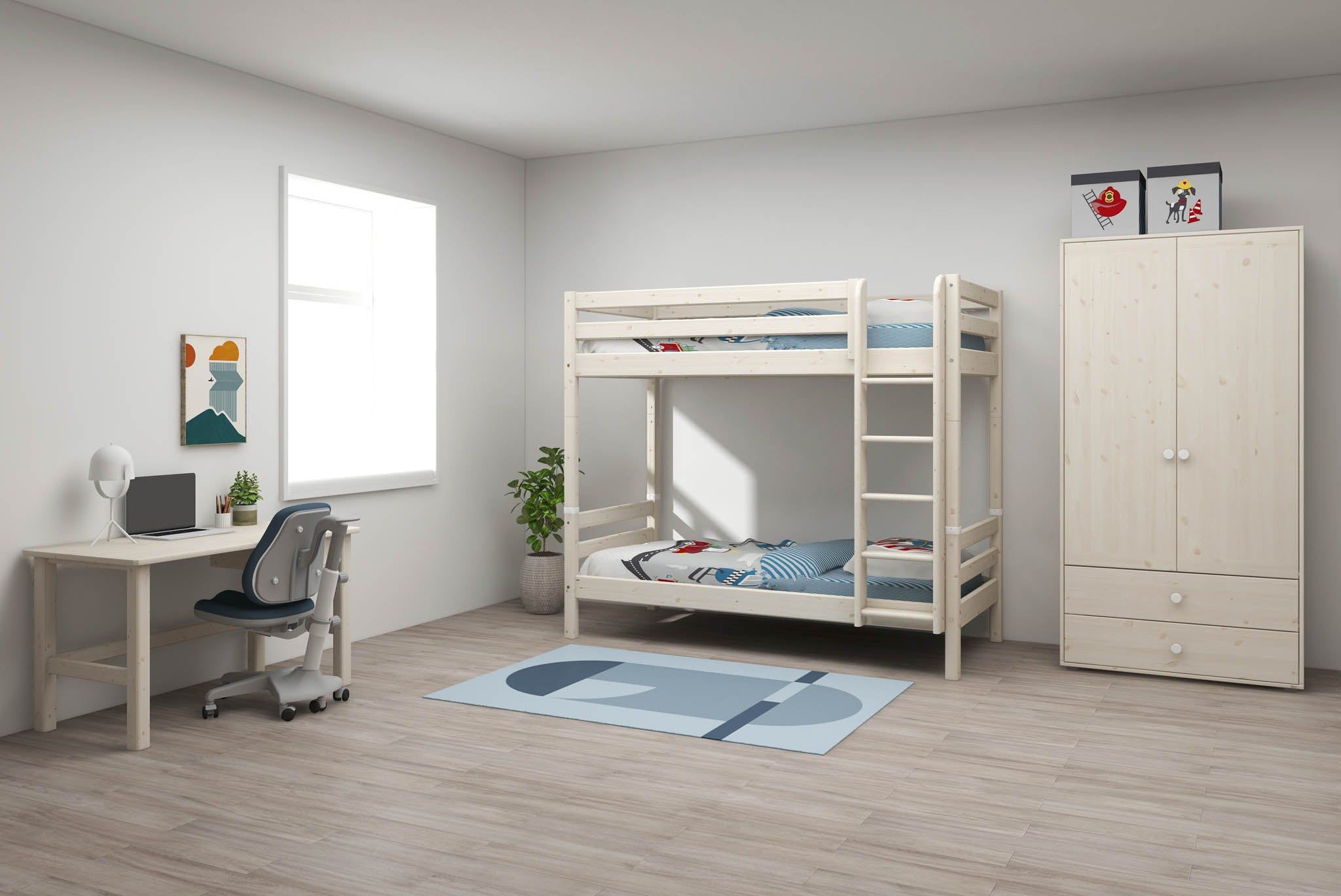 Etagenbett Holz Weiß