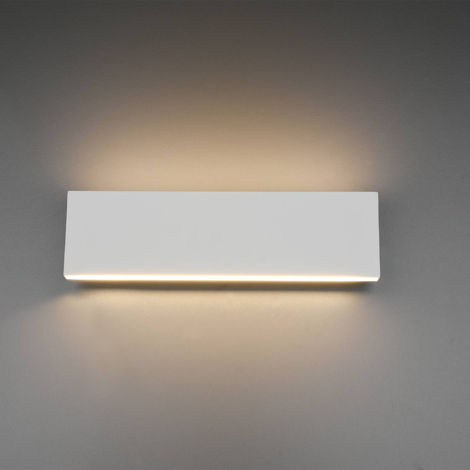 Concha LED-Wandleuchte Aluminium 2-flammig