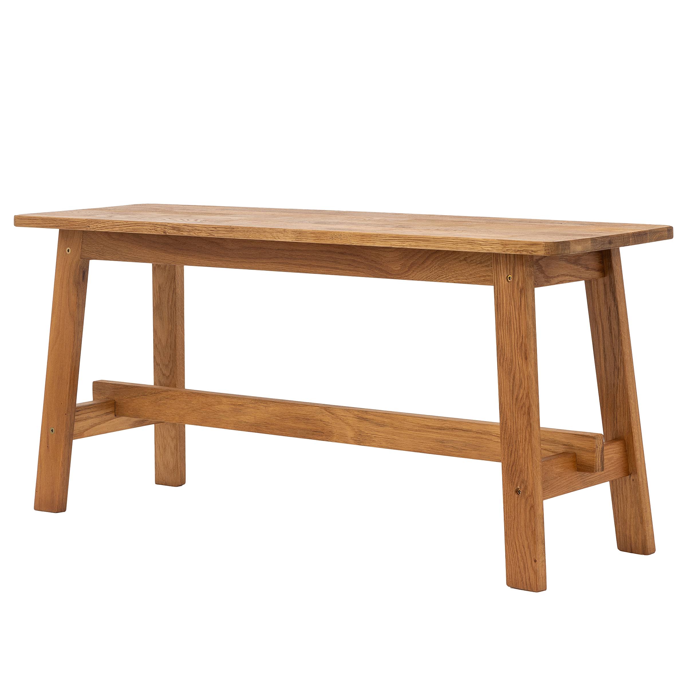 Woods Cross Garderobenbank Eiche Massiv 100cm