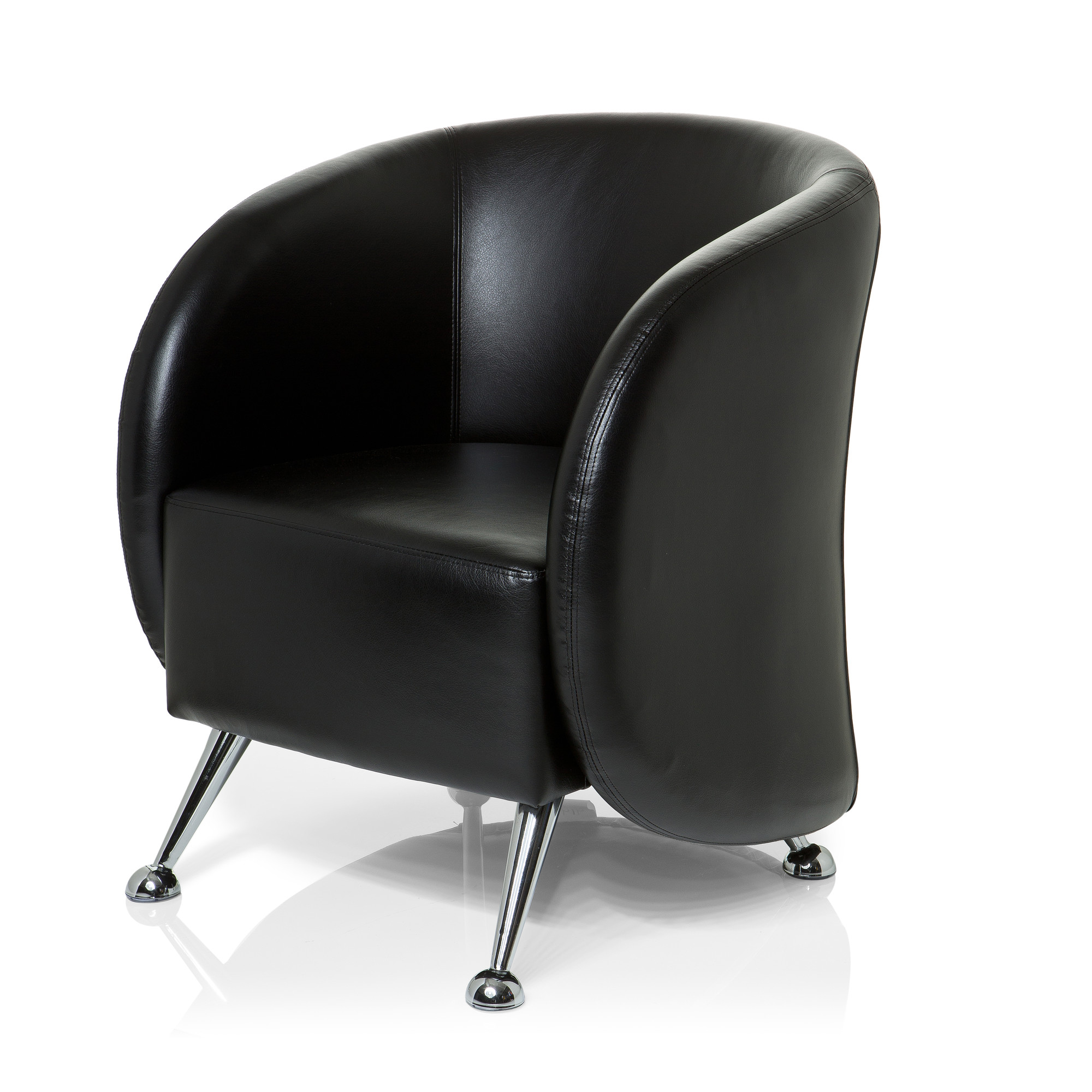 ST. LUCIA Office Chair Faux Leather Black