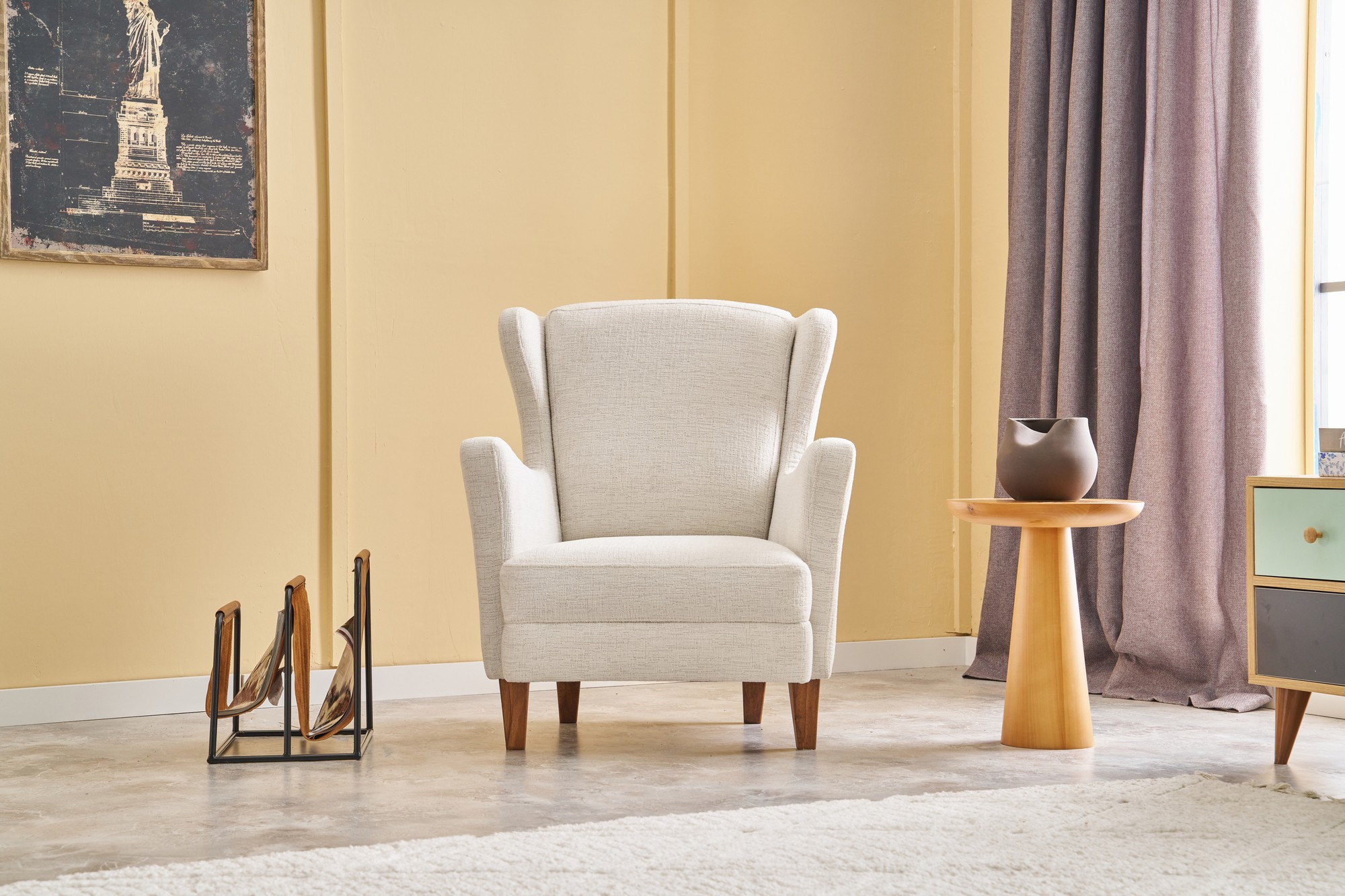 Lola Prestij Armchair Cream-colored