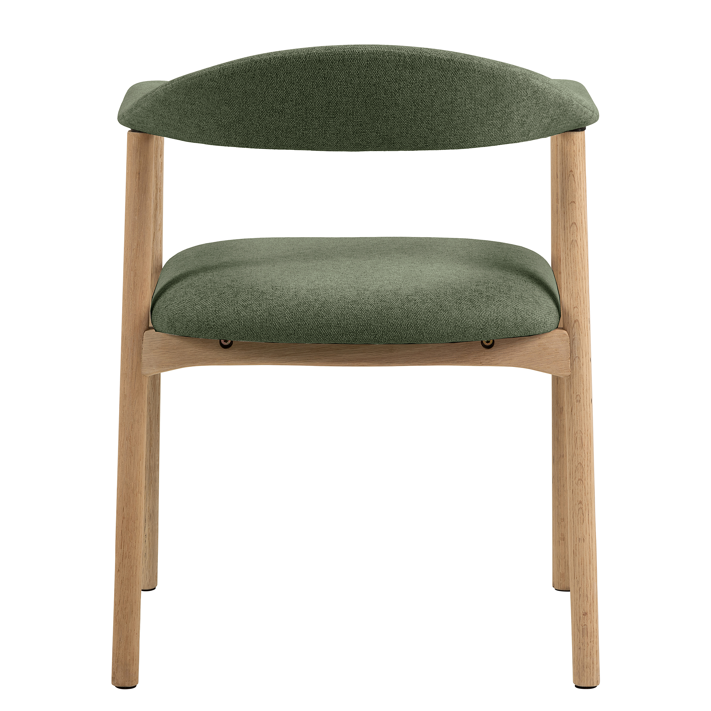 2x Armlehnenstuhl MESITA Webstoff Aphra Dunkelgrün