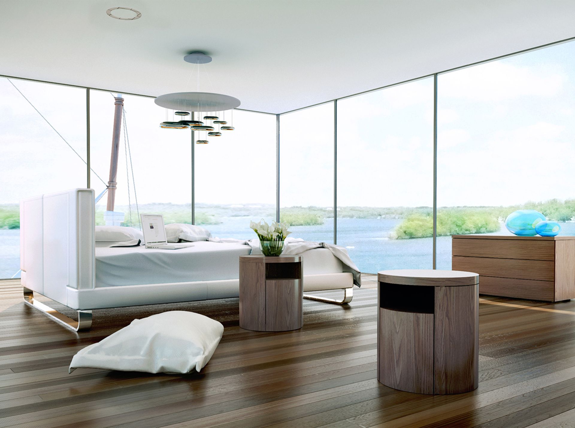 Beistelltisch Braun Ø 48cm