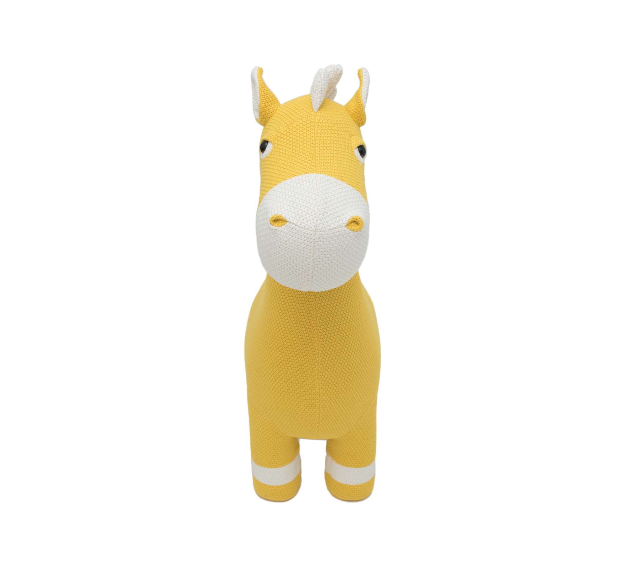 Horse Maxi Plush Toy Cotton Wood Yellow